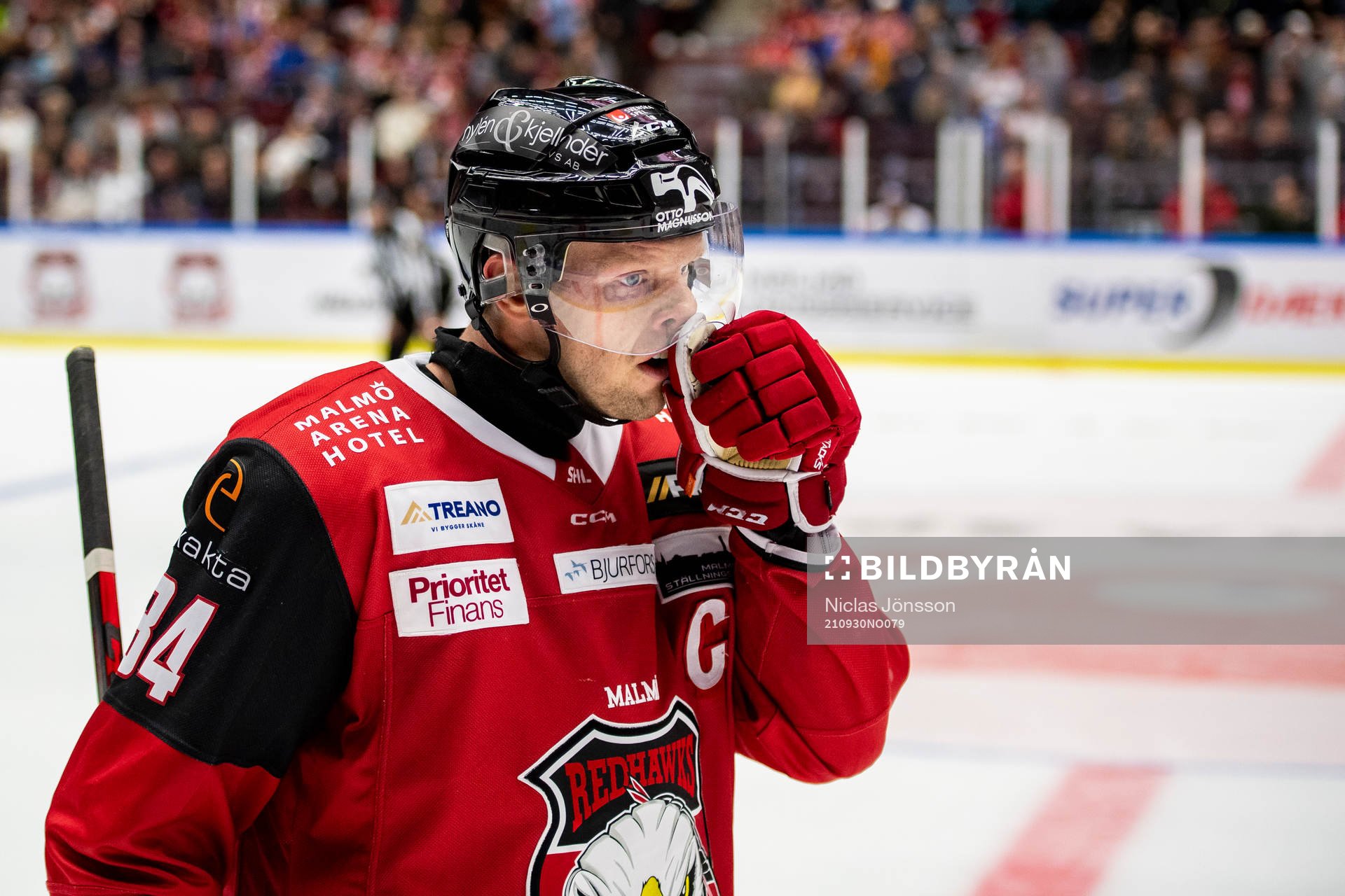 Malmö Redhawks Carl Söderberg deppar