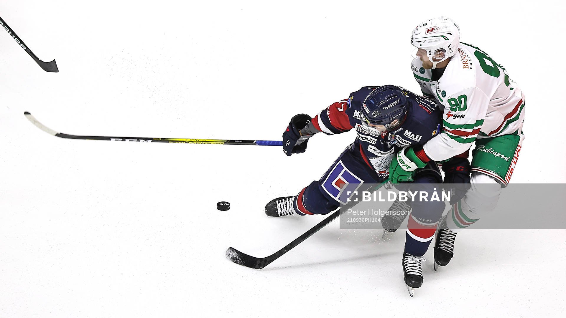 Linköpings Brian Gibbons och Rögles Ted Brithén