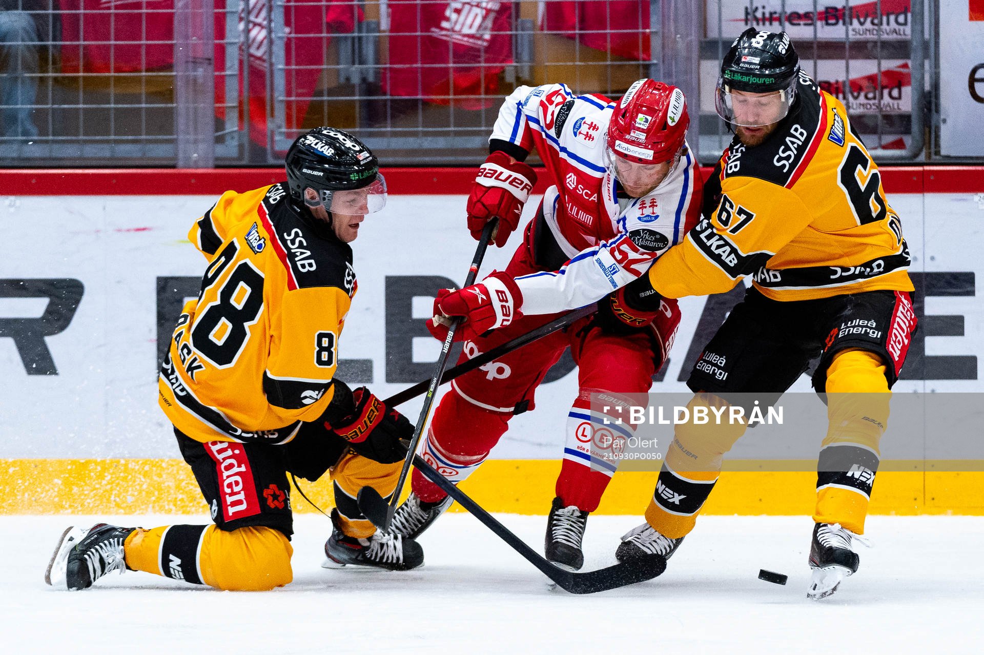 Luleås Joonas Rask och Timrås Christopher Liljewall och