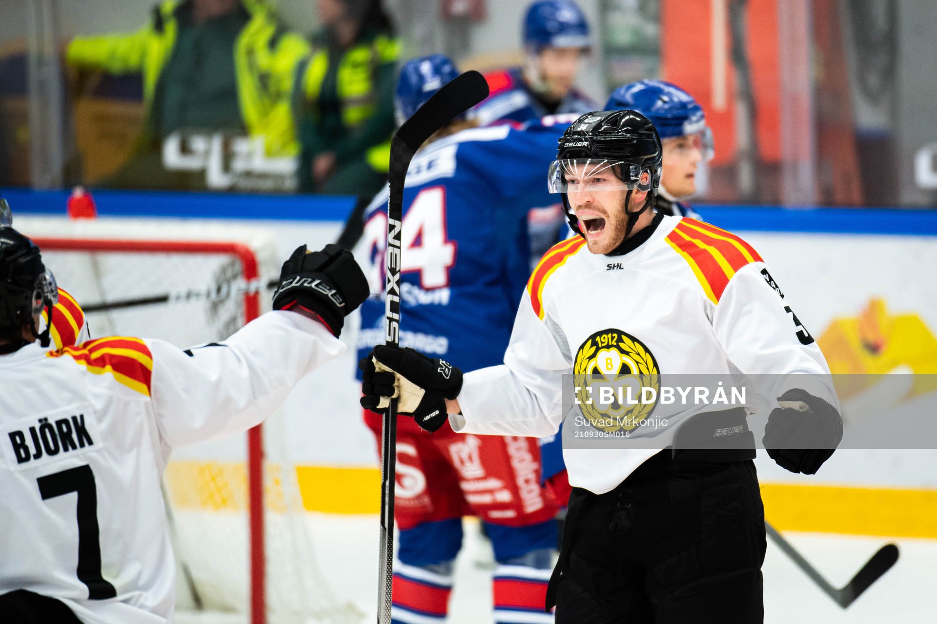Brynäs Oscar Eklind jublar