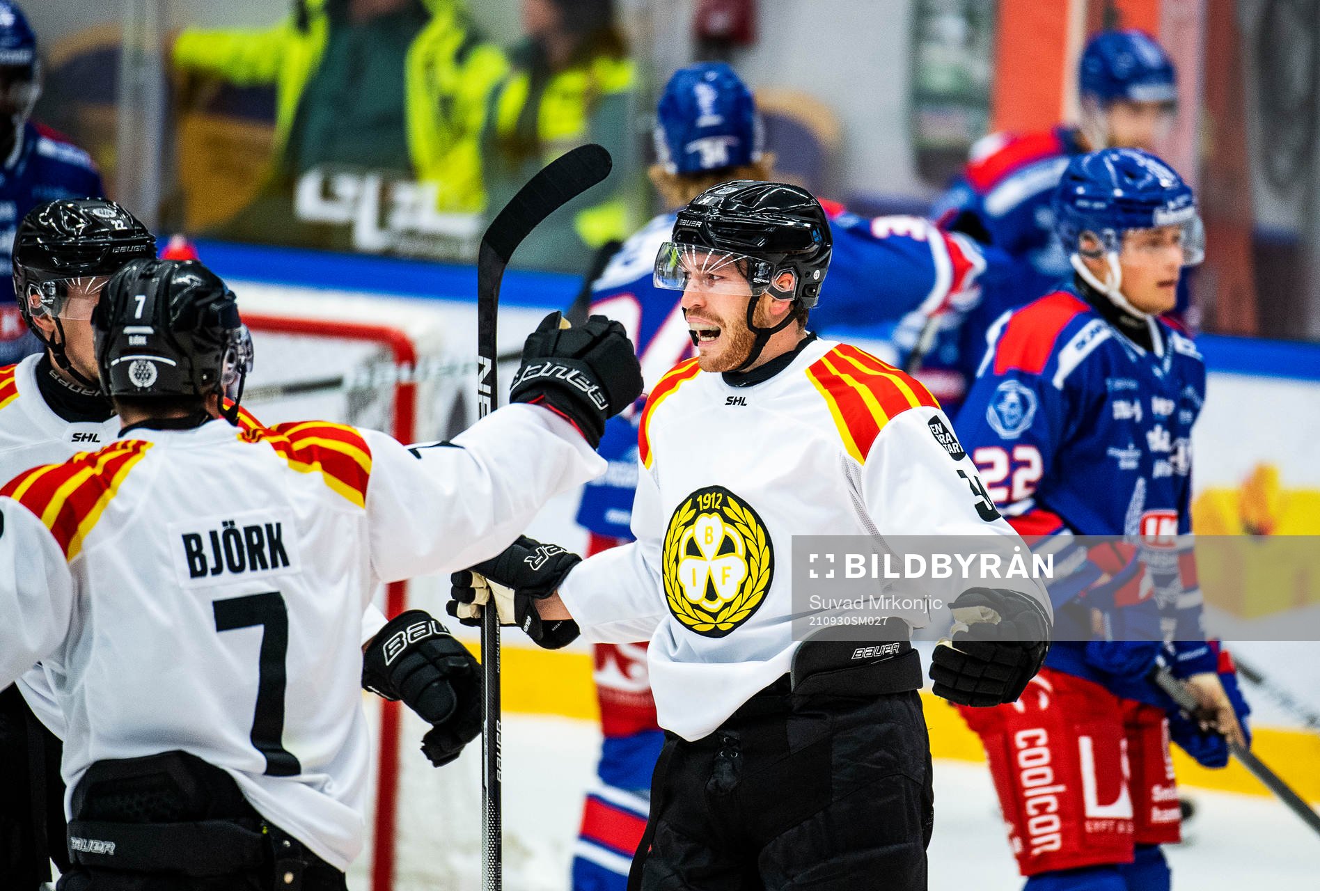 Brynäs Oscar Eklind jublar