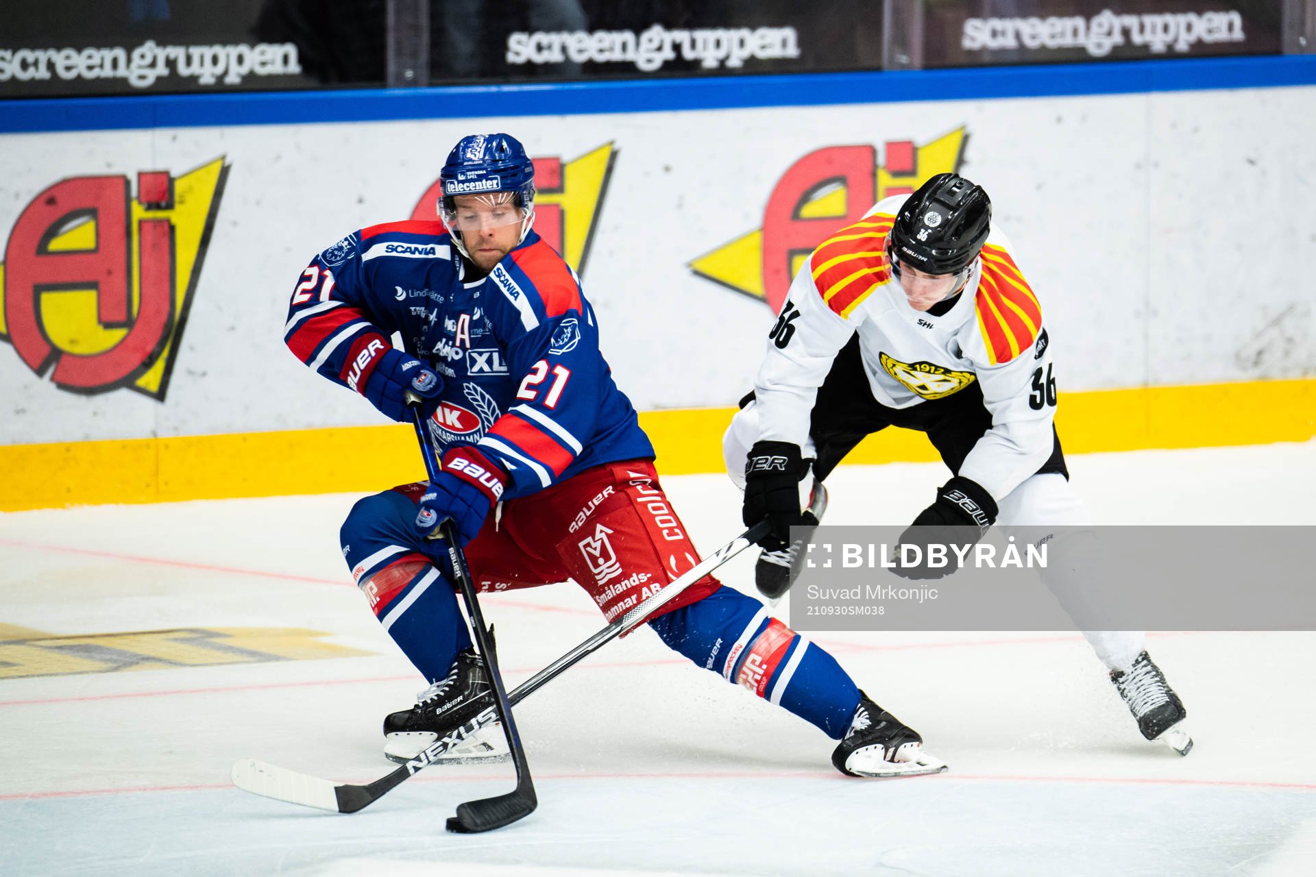 Oskarshamns Brian Cooper och Brynäs Linus Ölund