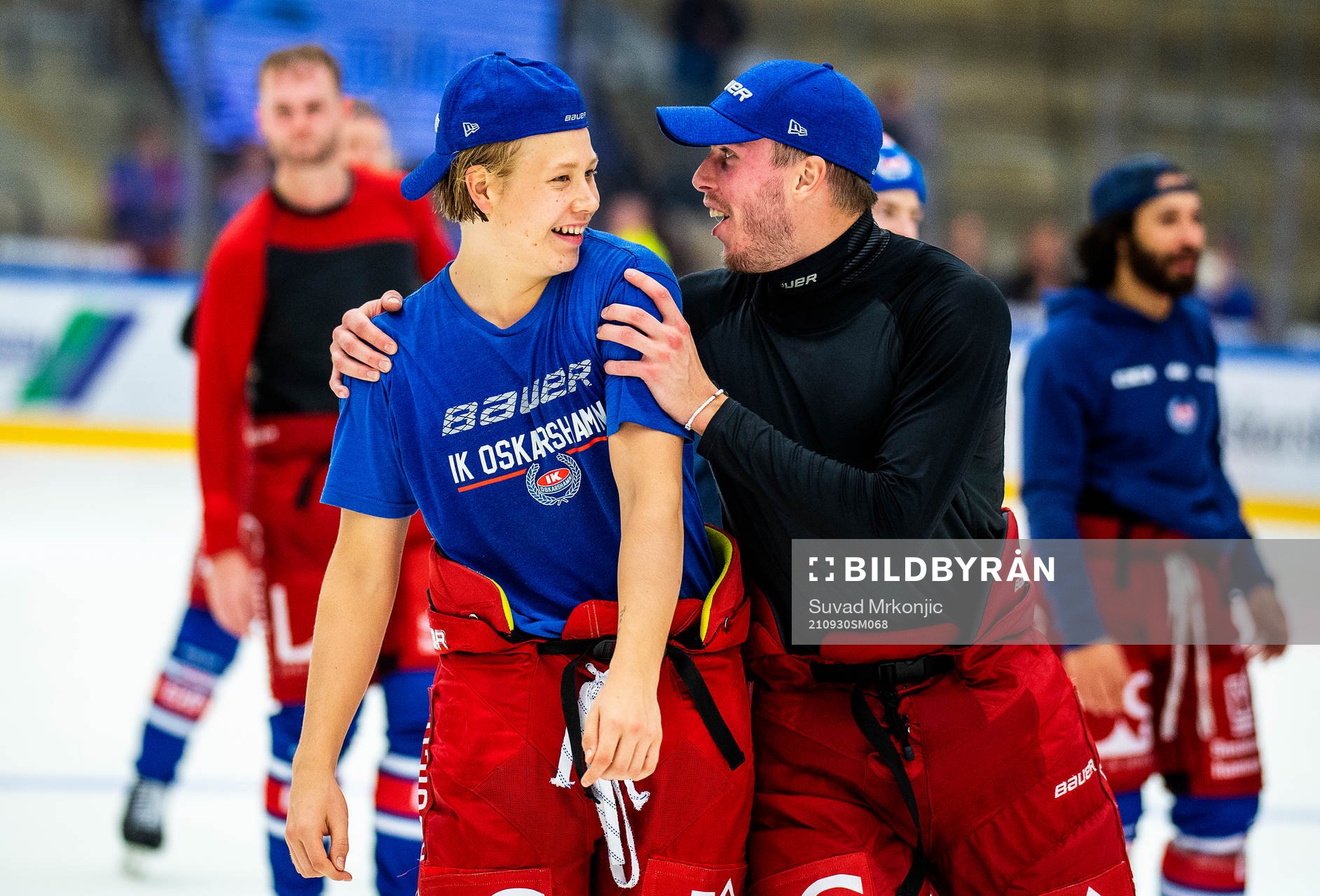 Oskarshamns Mikael Øby - Olsen och Joakim Thelin jublar