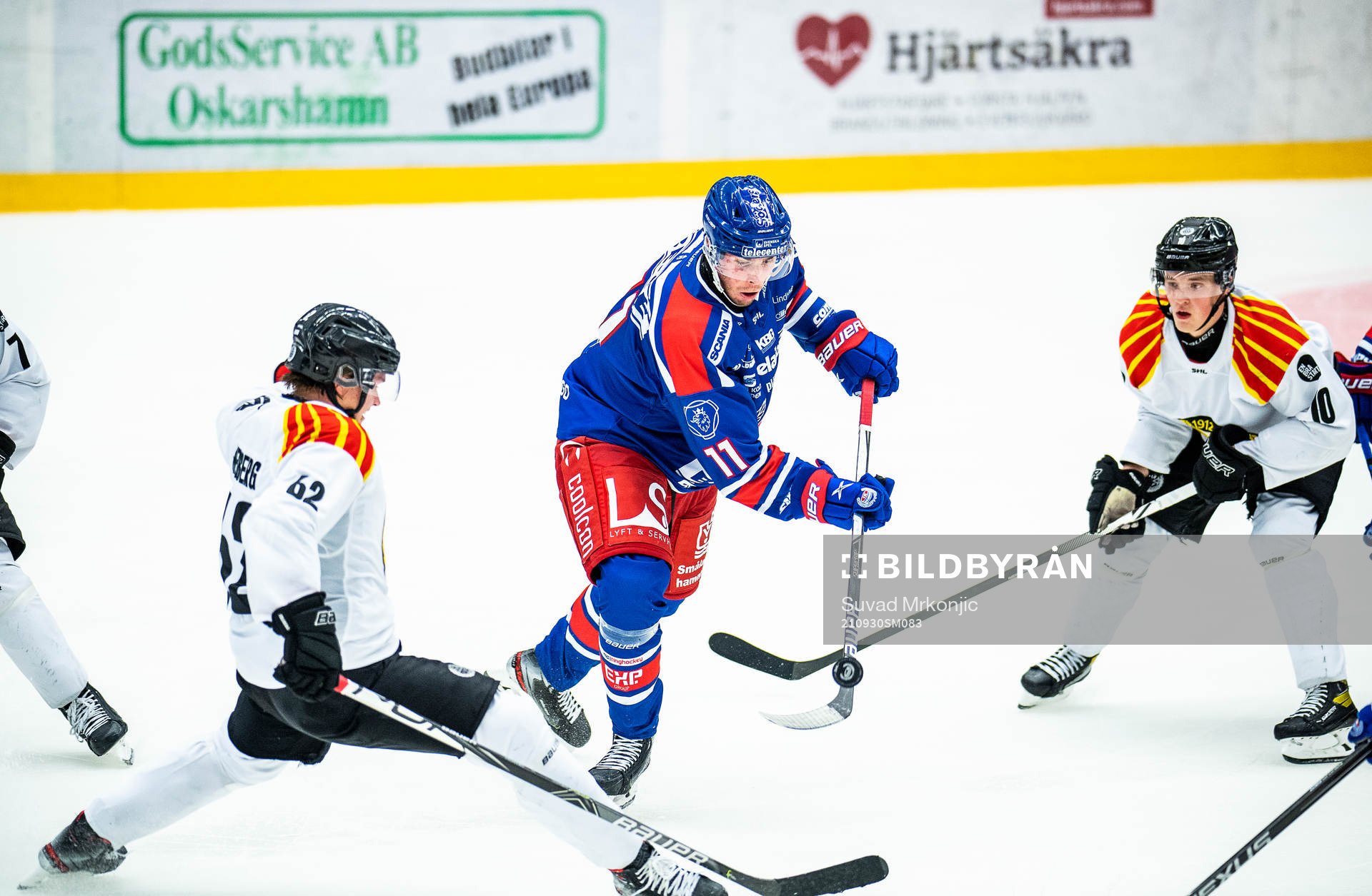 Brynäs Tom Hedberg och Noel Gunler samt Oskarshamns Joakim