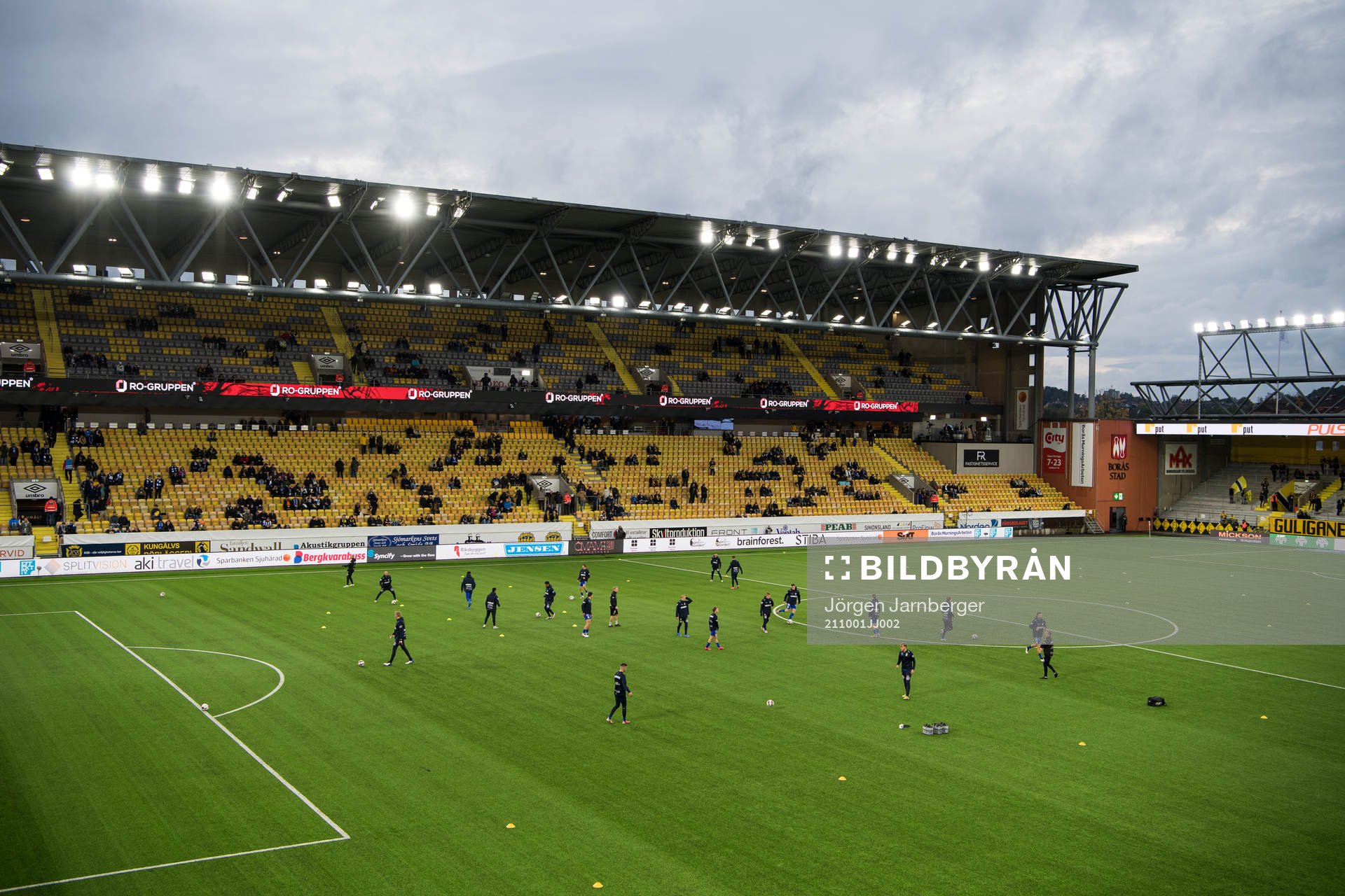 IFK Göteborgs spelare värmer upp