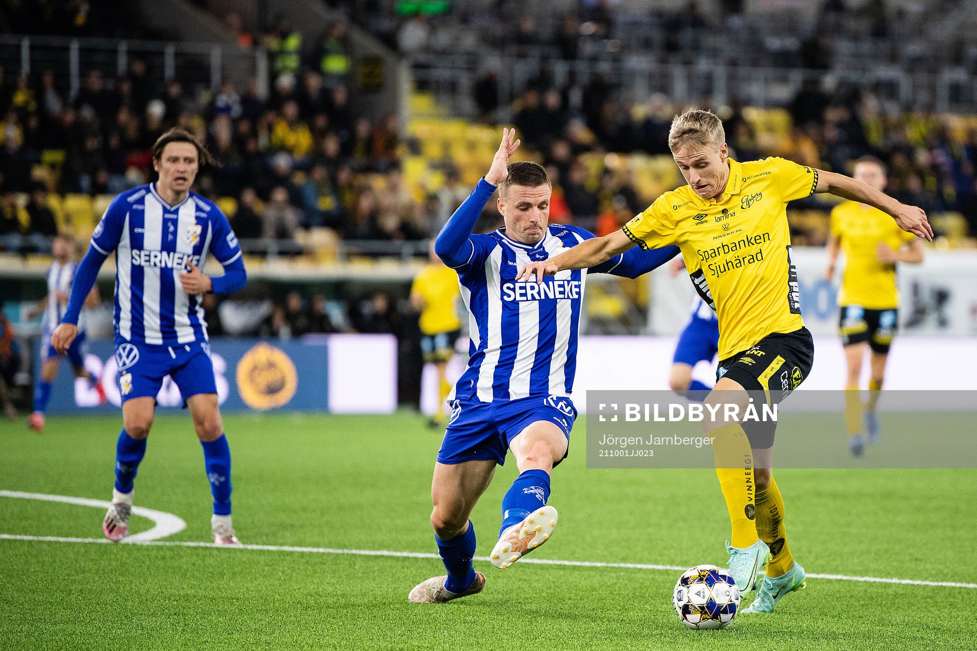 IFK Göteborgs Calle Johansson och Elfsborgs Jeppe Møldrup