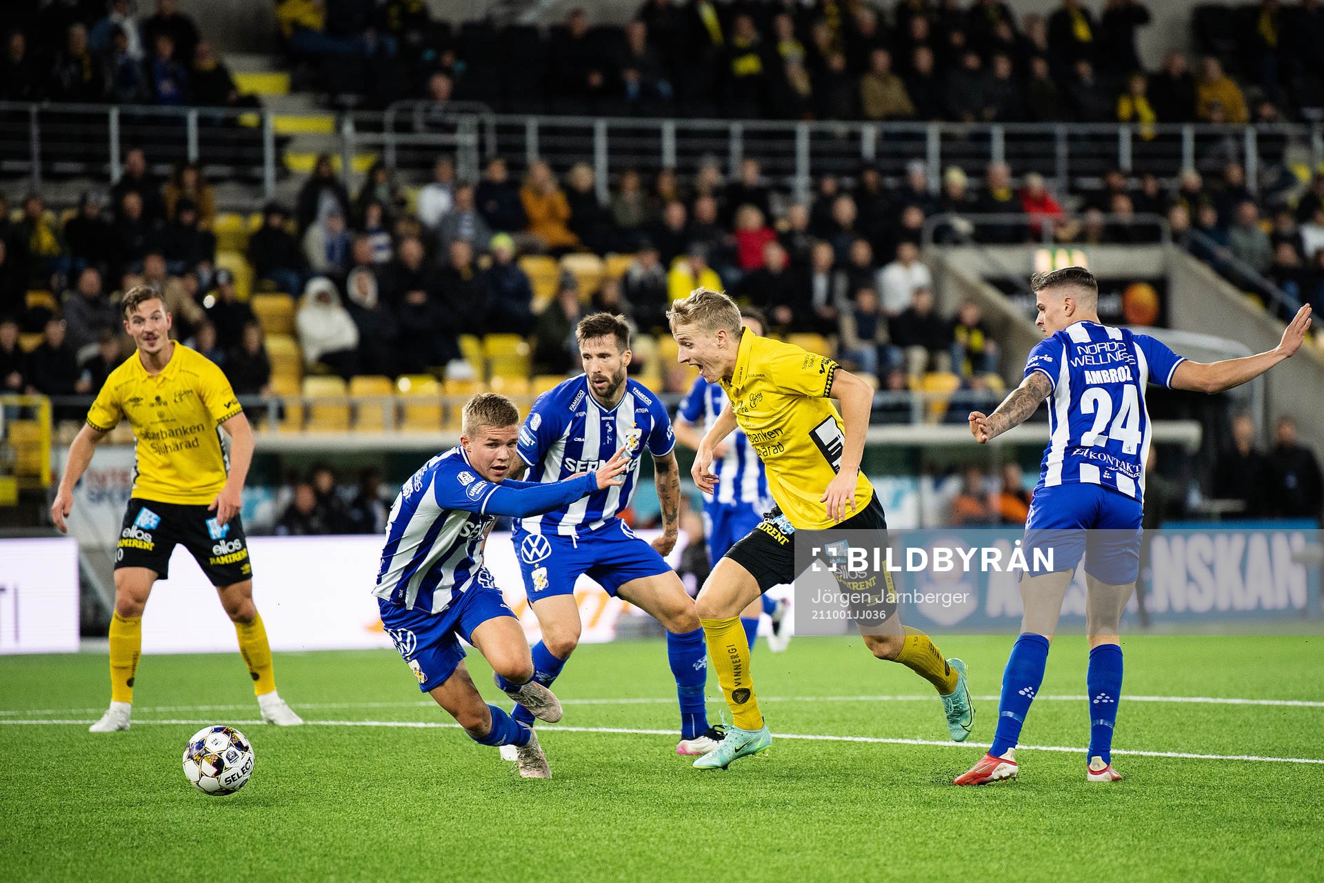 Elfsborgs Jeppe Møldrup Okkels mot IFK Göteborgs Isak