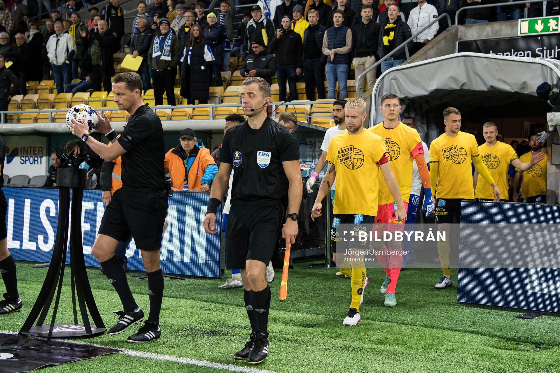 Elfsborgs spelare med Johan Larsson i spetsen iklädd