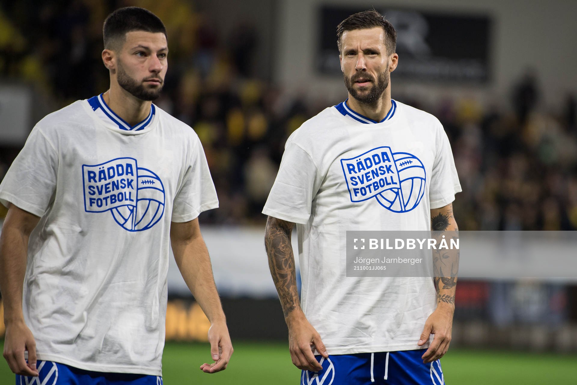 IFK Göteborgs Kevin Yakob och Mattias Bjärsmyr iklädda