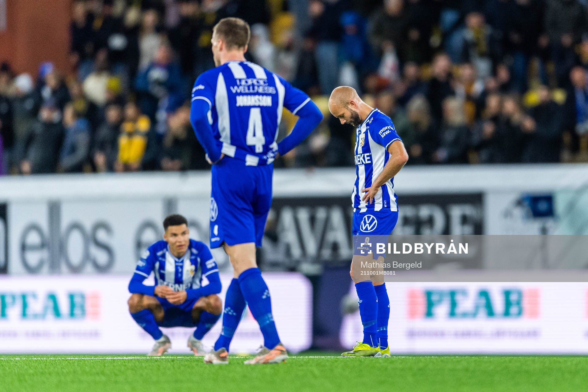 IFK Göteborgs Alexander Jallow, Calle Johansson och Robin