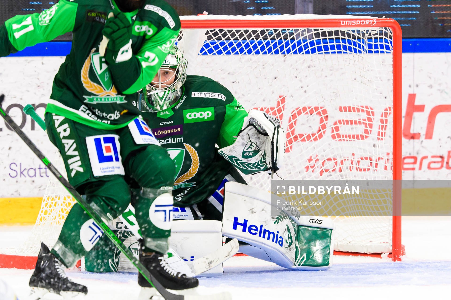 Färjestads målvakt Henrik Haukeland