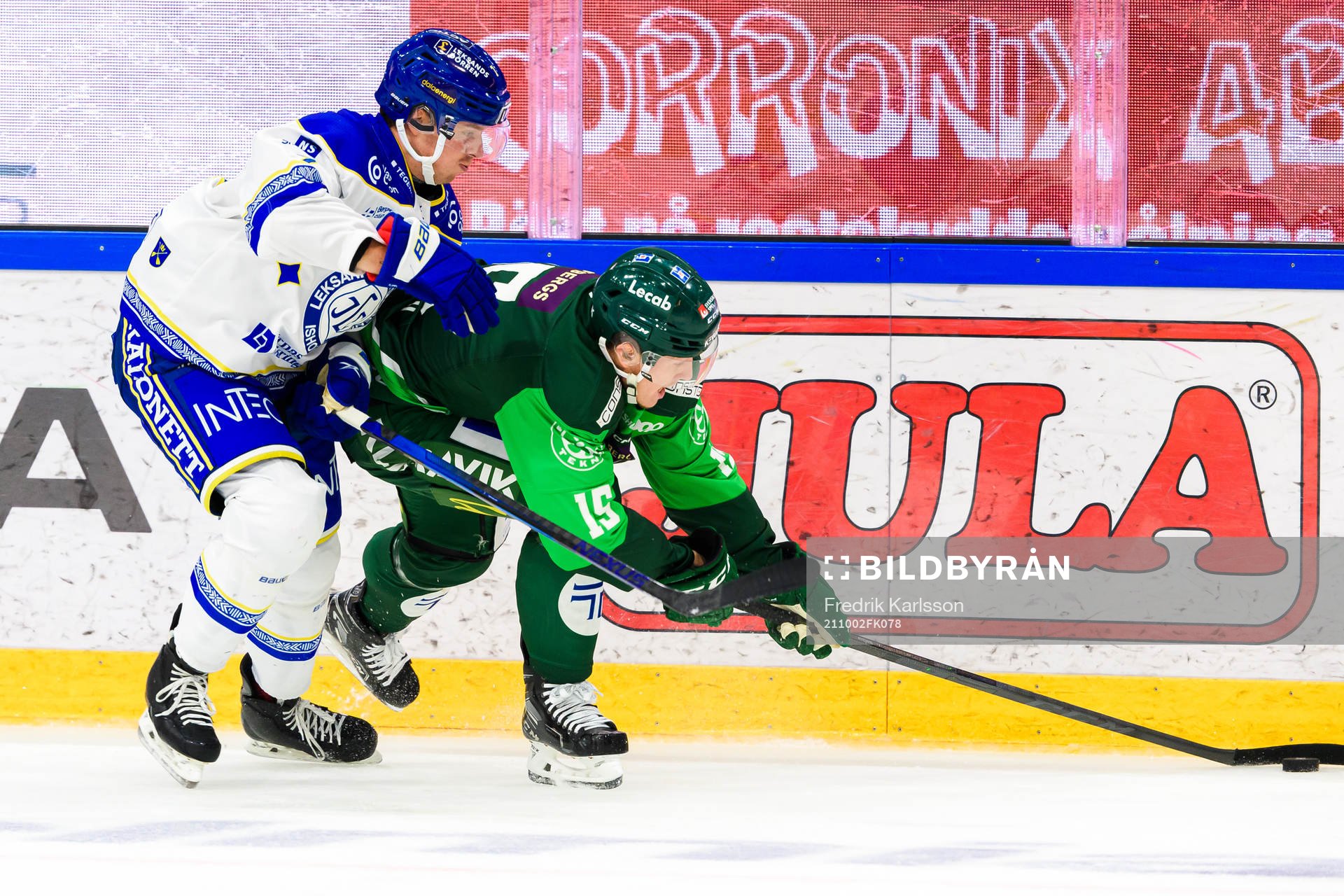 Leksands Benjamin Thomas och Färjestads Gustav Rydahl