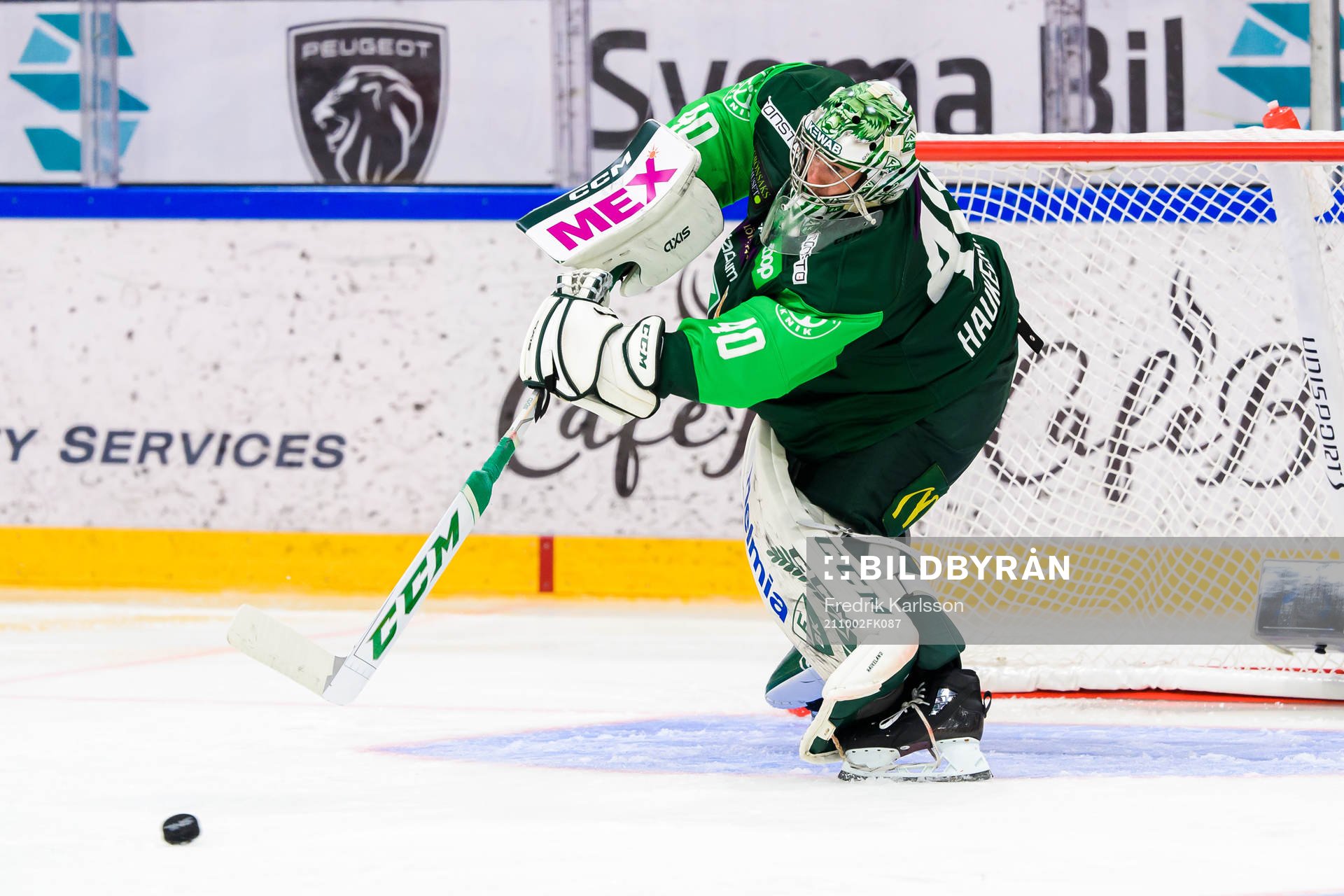 Färjestads målvakt Henrik Haukeland