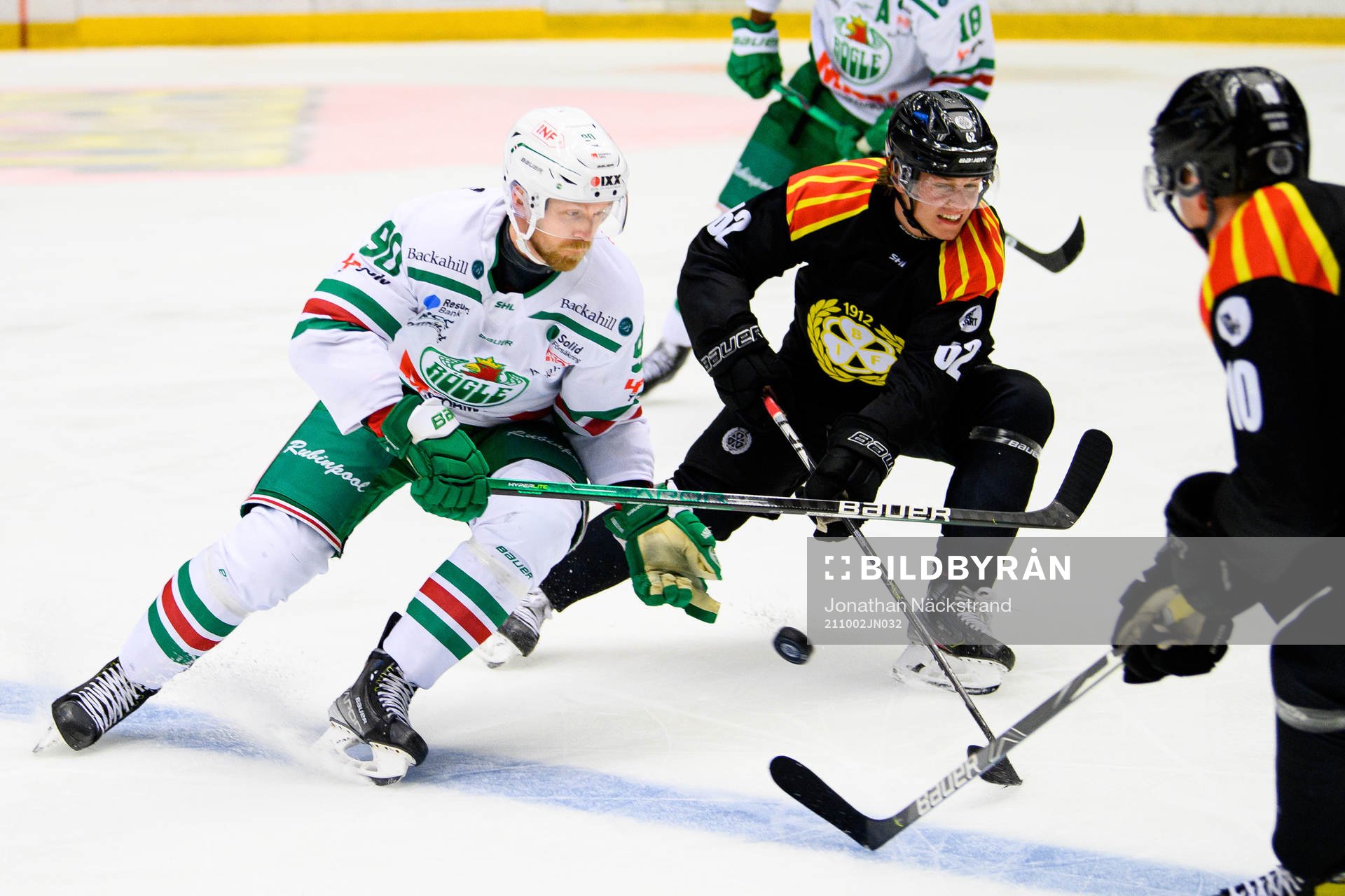 Rögles Ted Brithén och Brynäs Tom Hedberg