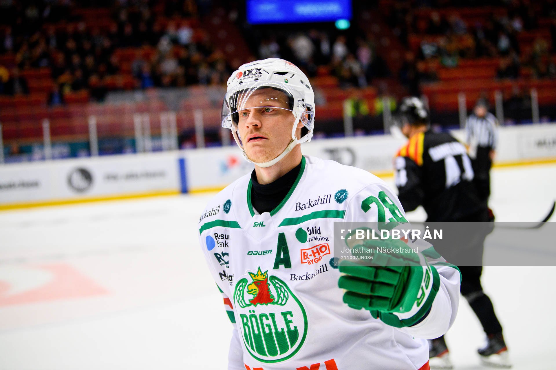 Rögles Anton Bengtsson jublar
