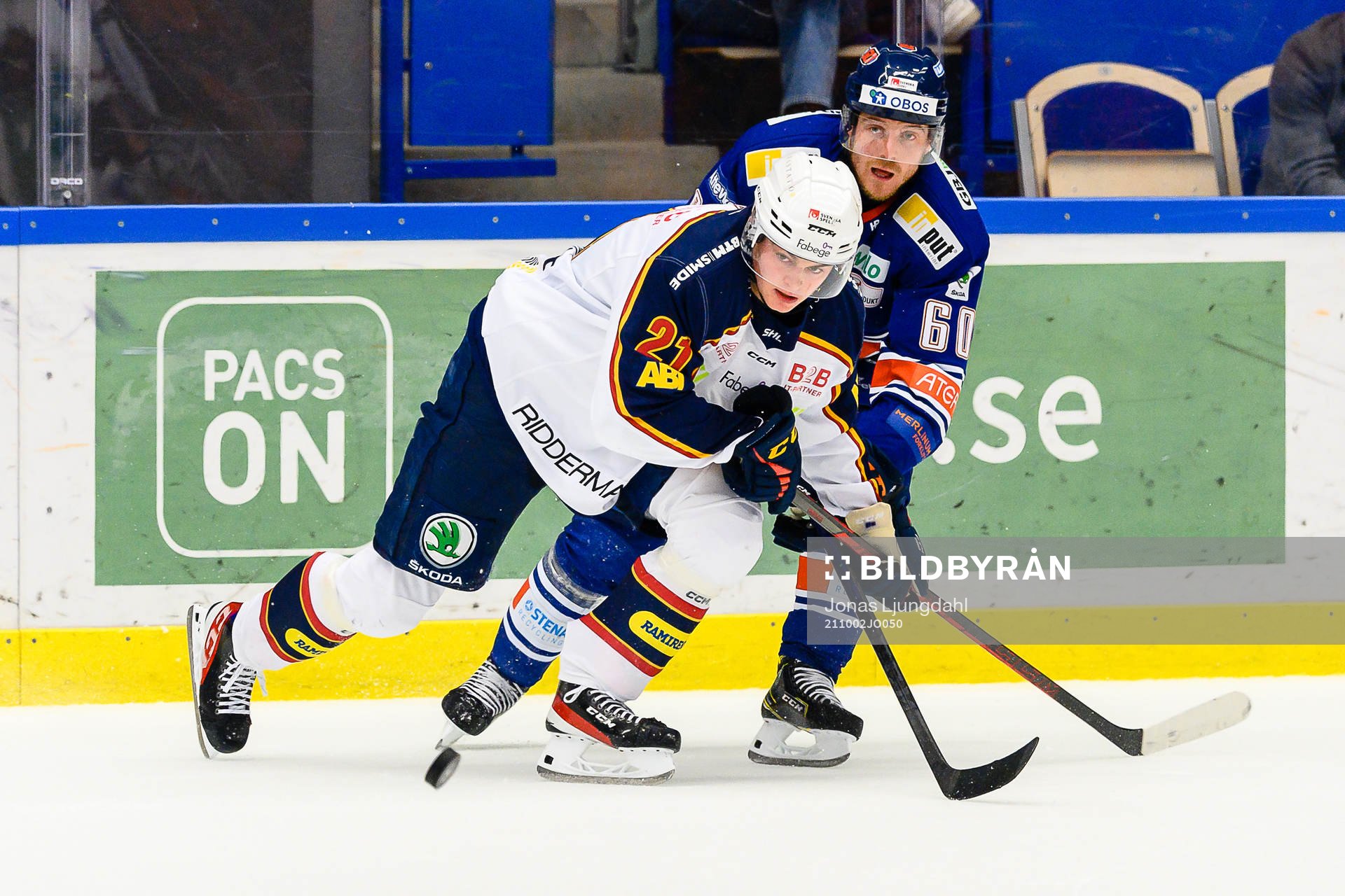 Djurgårdens Filip Cederqvist och Växjös Erik Josefsson
