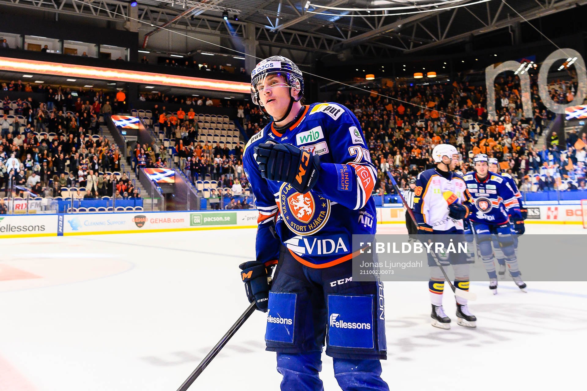 Växjös Pontus Holmberg jublar