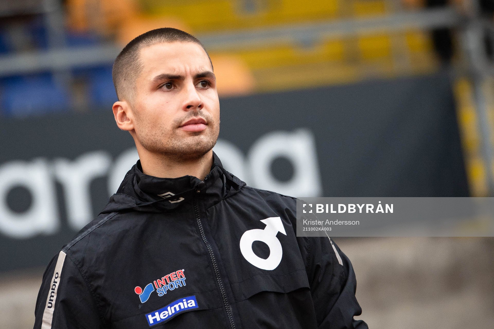 Degerfors målvakt Alfie Malik Whiteman före