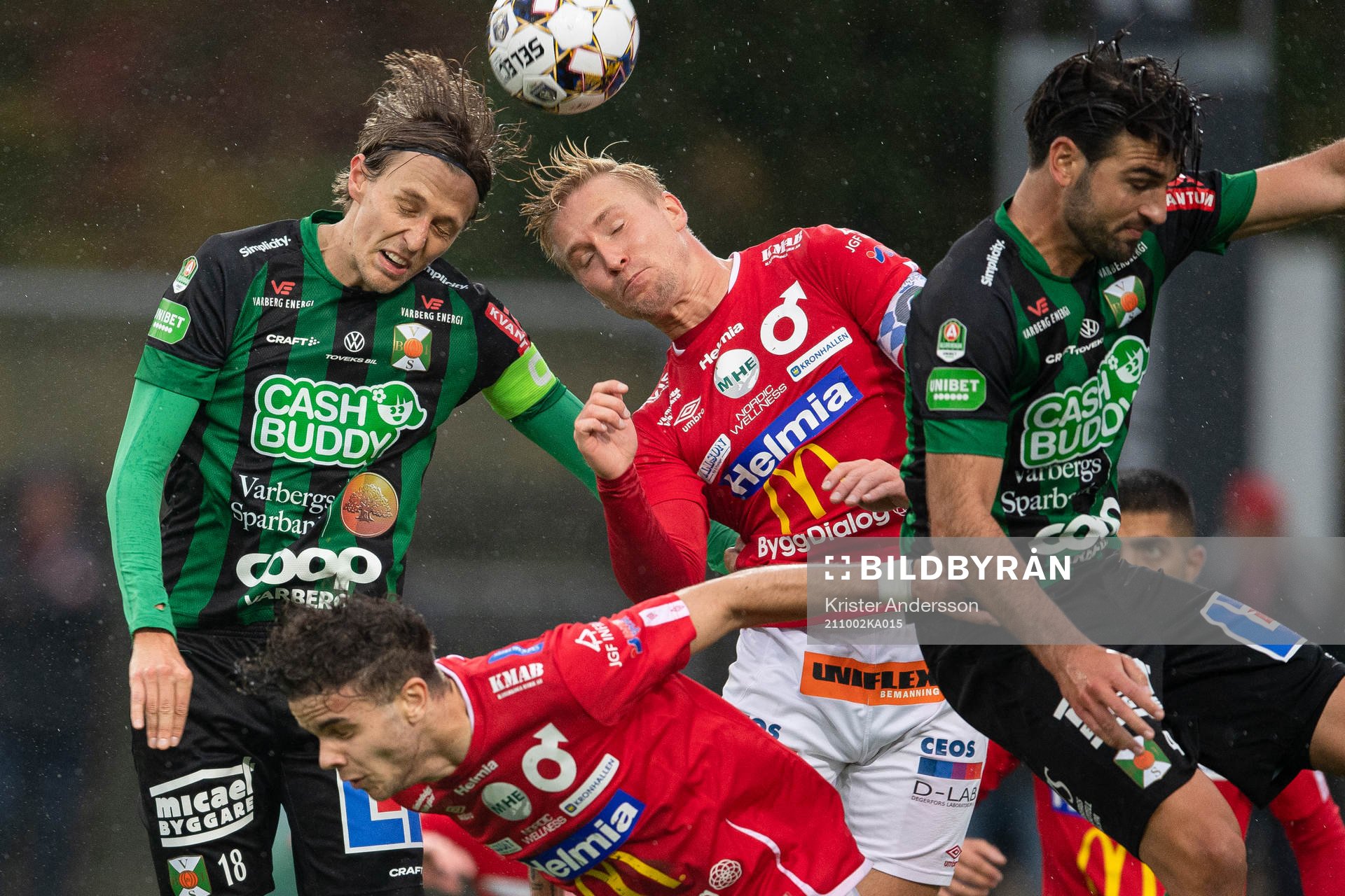 Varbergs Joakim Lindner och Degerfors Oliver Ekroth