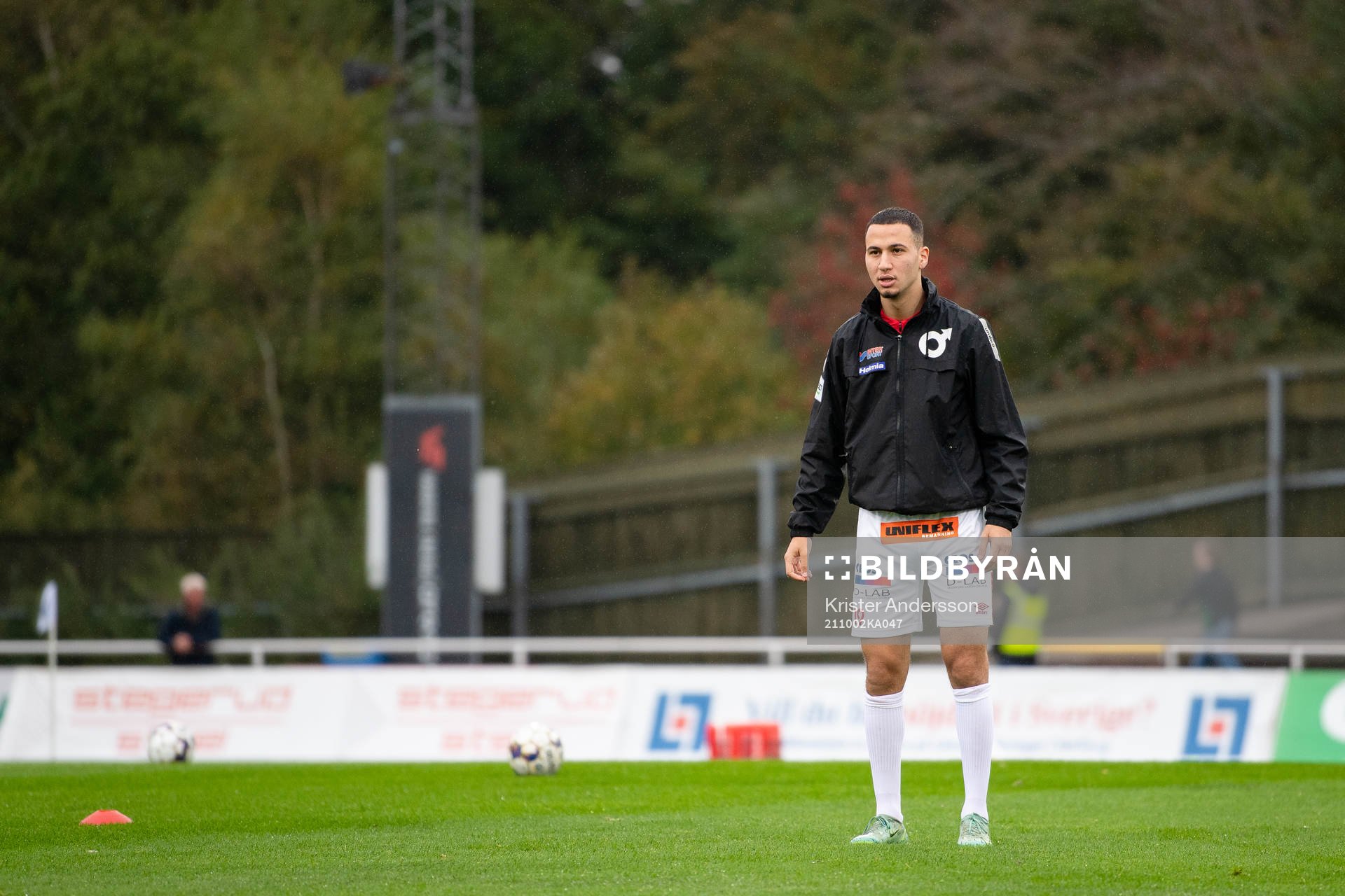 Degerfors Abdelrahman Saidi före fotbollsmatchen i