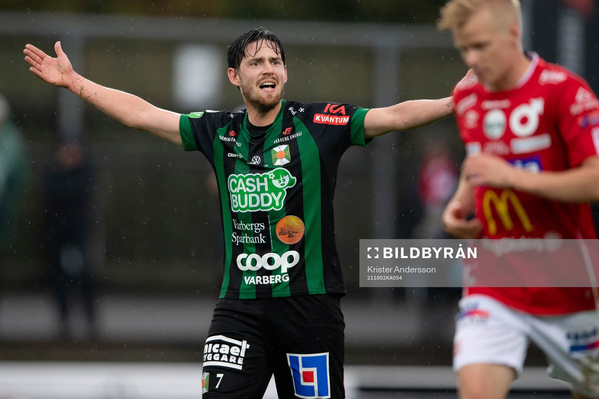 Varbergs Robin Tranberg reagerar
