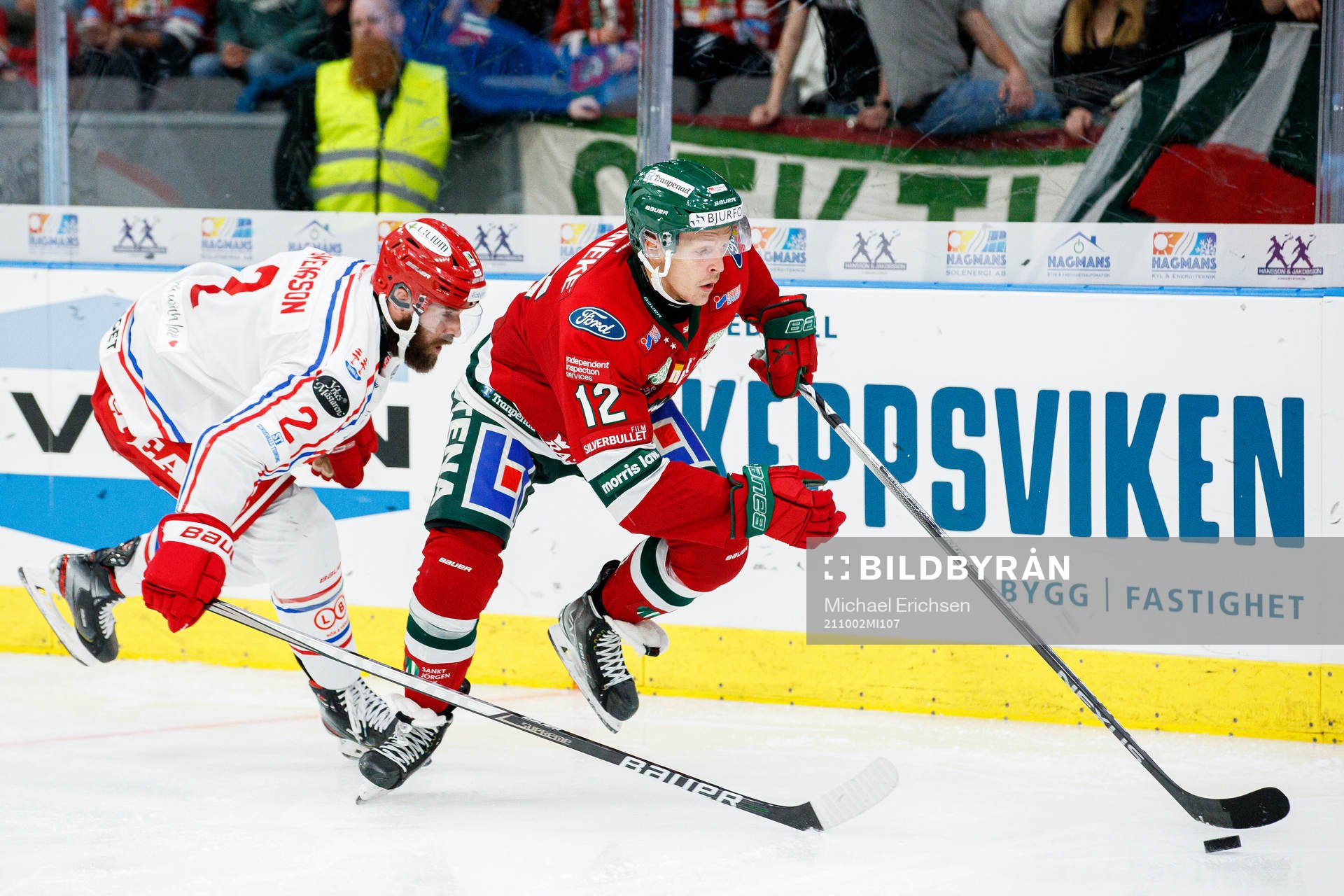 Timrås Per Svensson och Frölundas Max Friberg