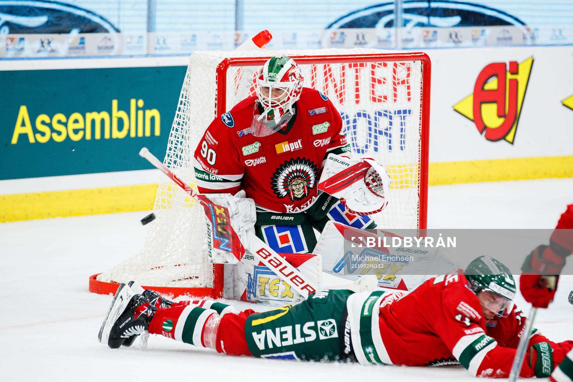 Frölundas målvakt Matthew Tomkins