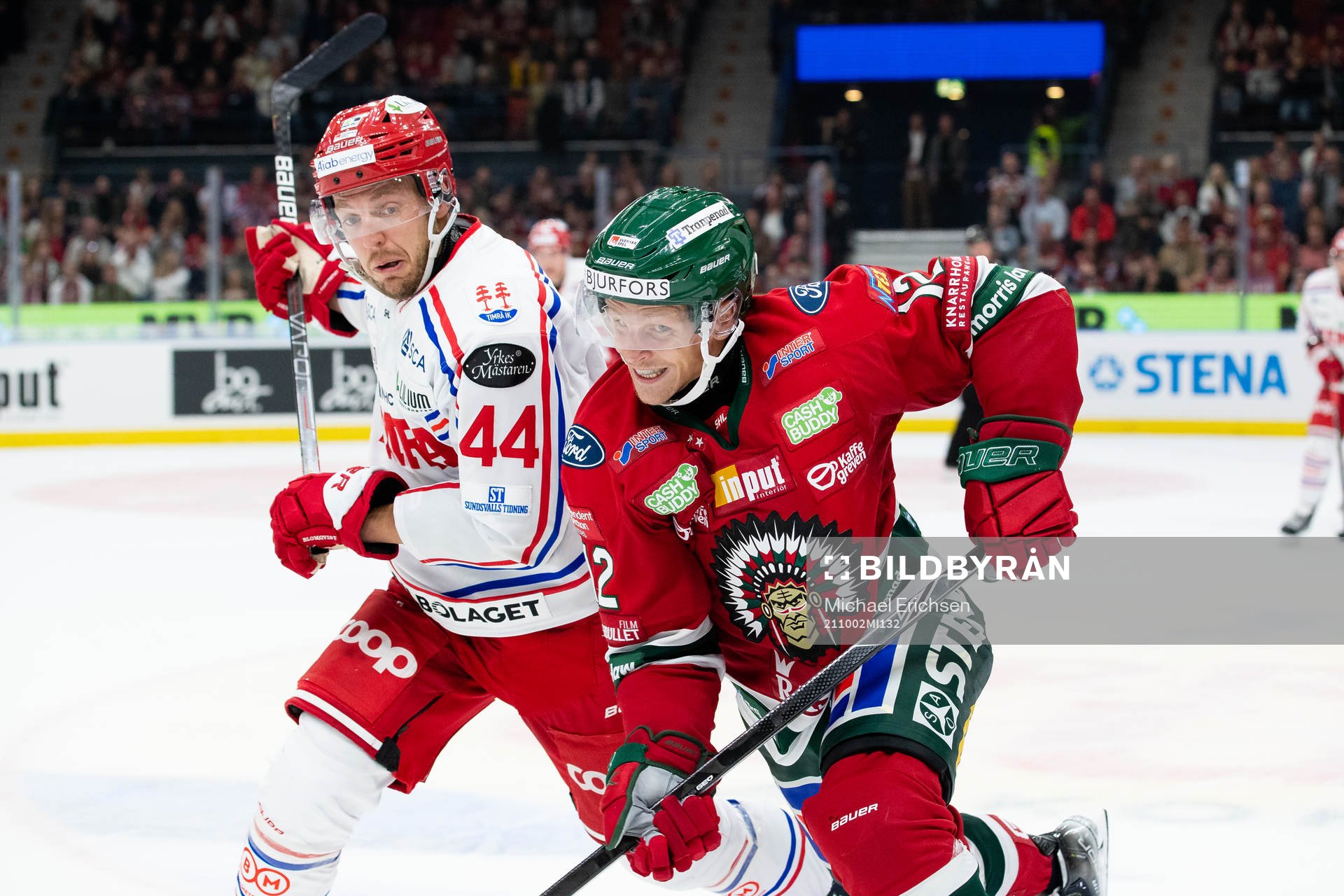 Timrås Jacob Blomqvist och Frölundas Max Friberg