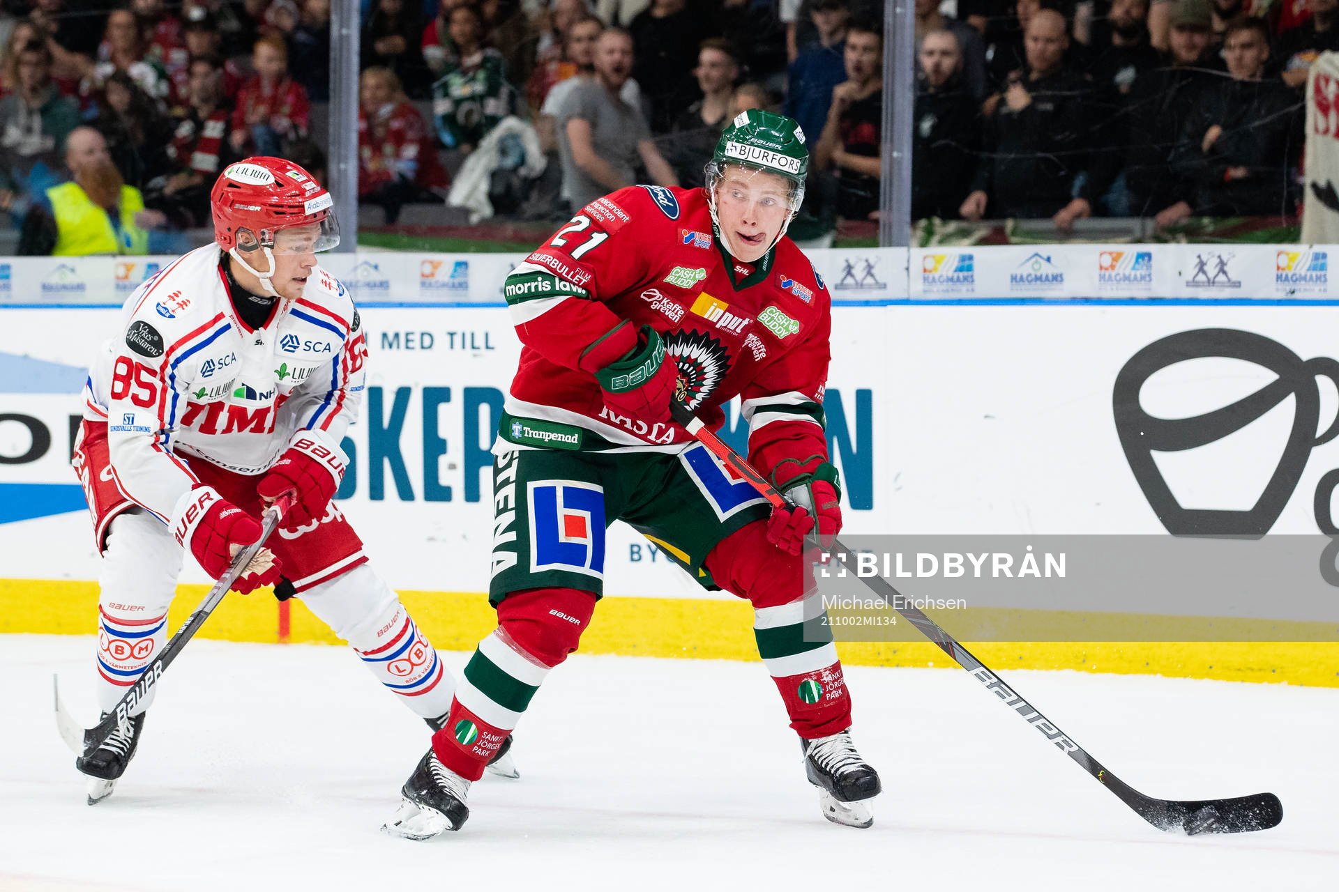Timrås Filip Westerlund och Frölundas Karl Henriksson