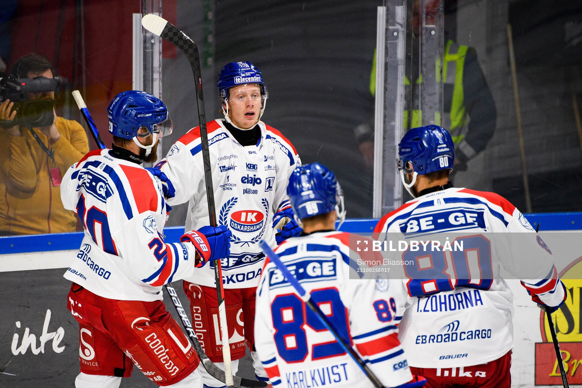 Oskarshamns Fredrik Olofsson jublar
