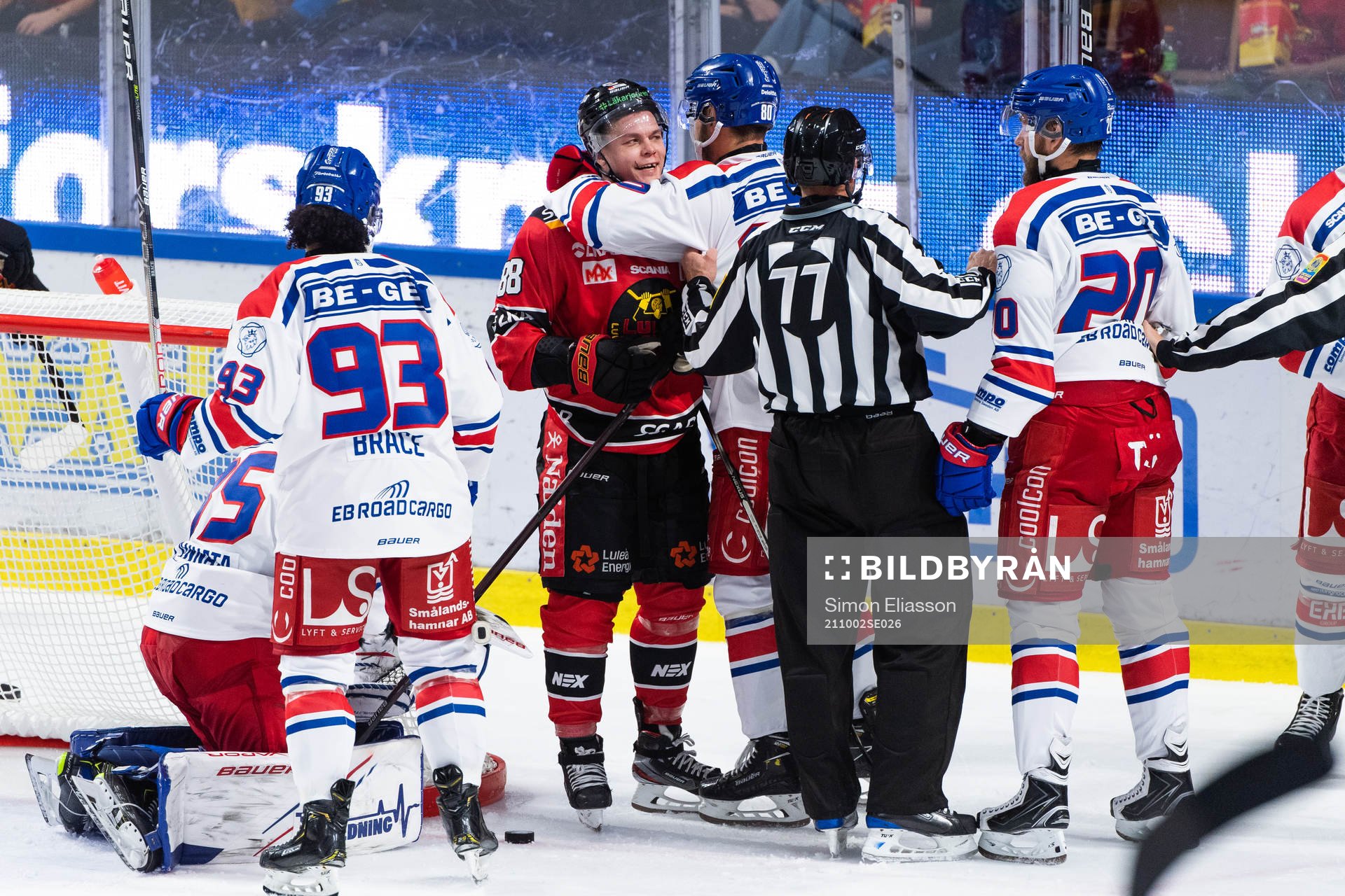 Luleås Joonas Rask och Oskarshamns Tomas Zohorna