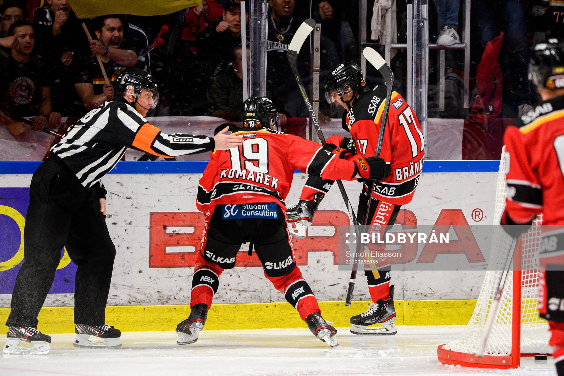 Luleås Isac Brännström jublar