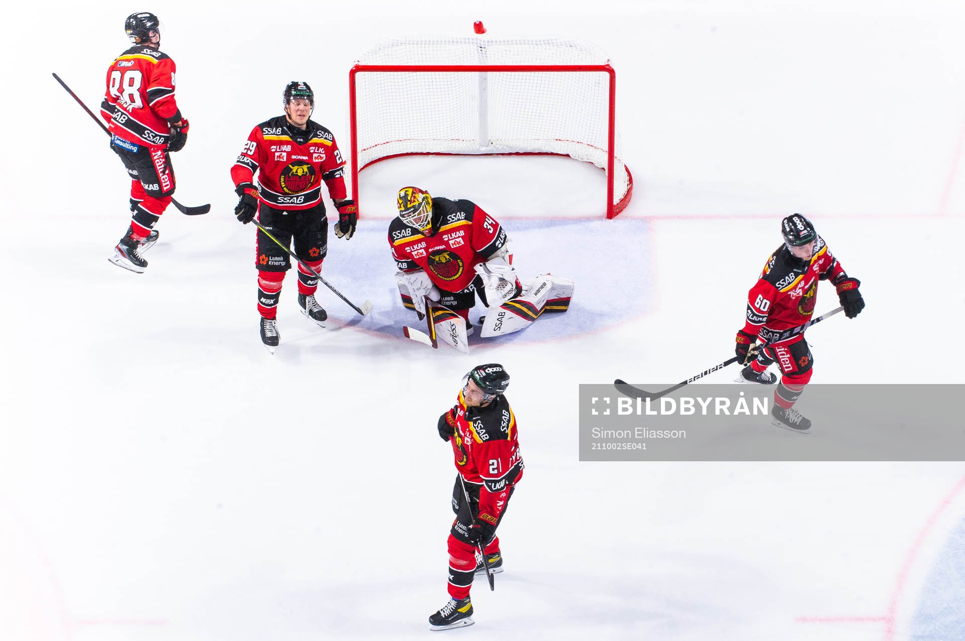 Luleås spelare deppar
