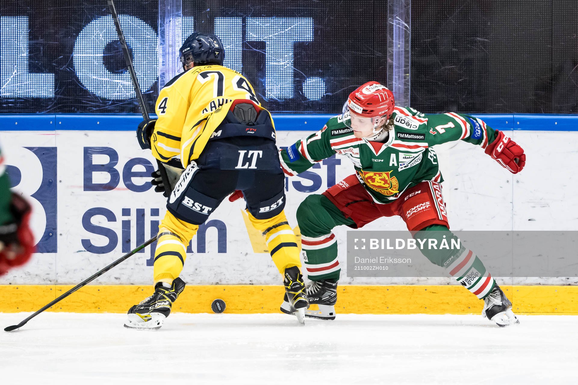 Södertäljes Rasmus Kahilainen och Moras Isak Pantzare