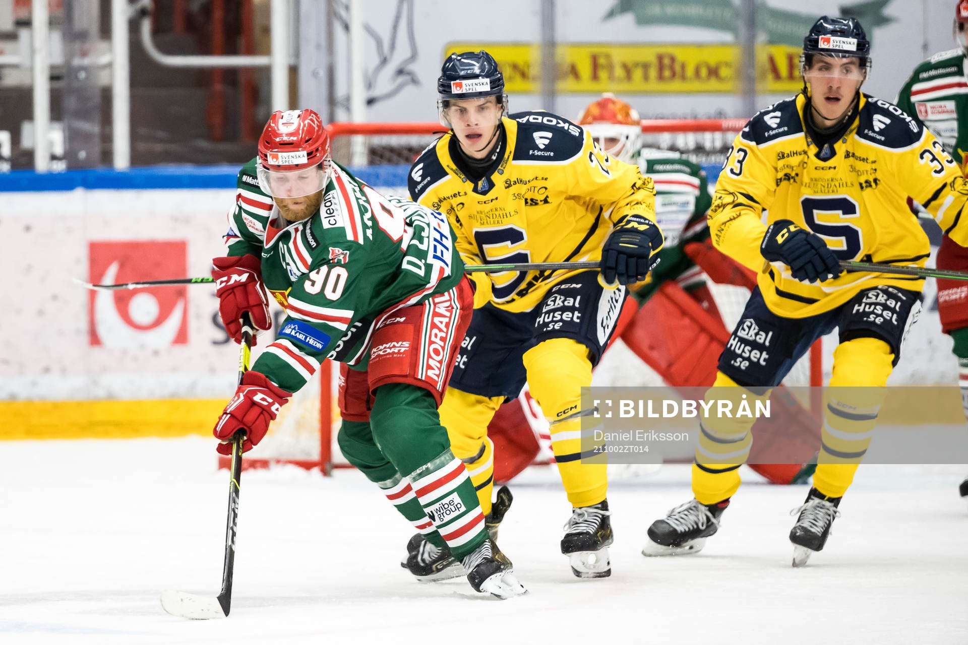 Moras Daniel Ljungren och Södertäljes Albert Sjöberg och