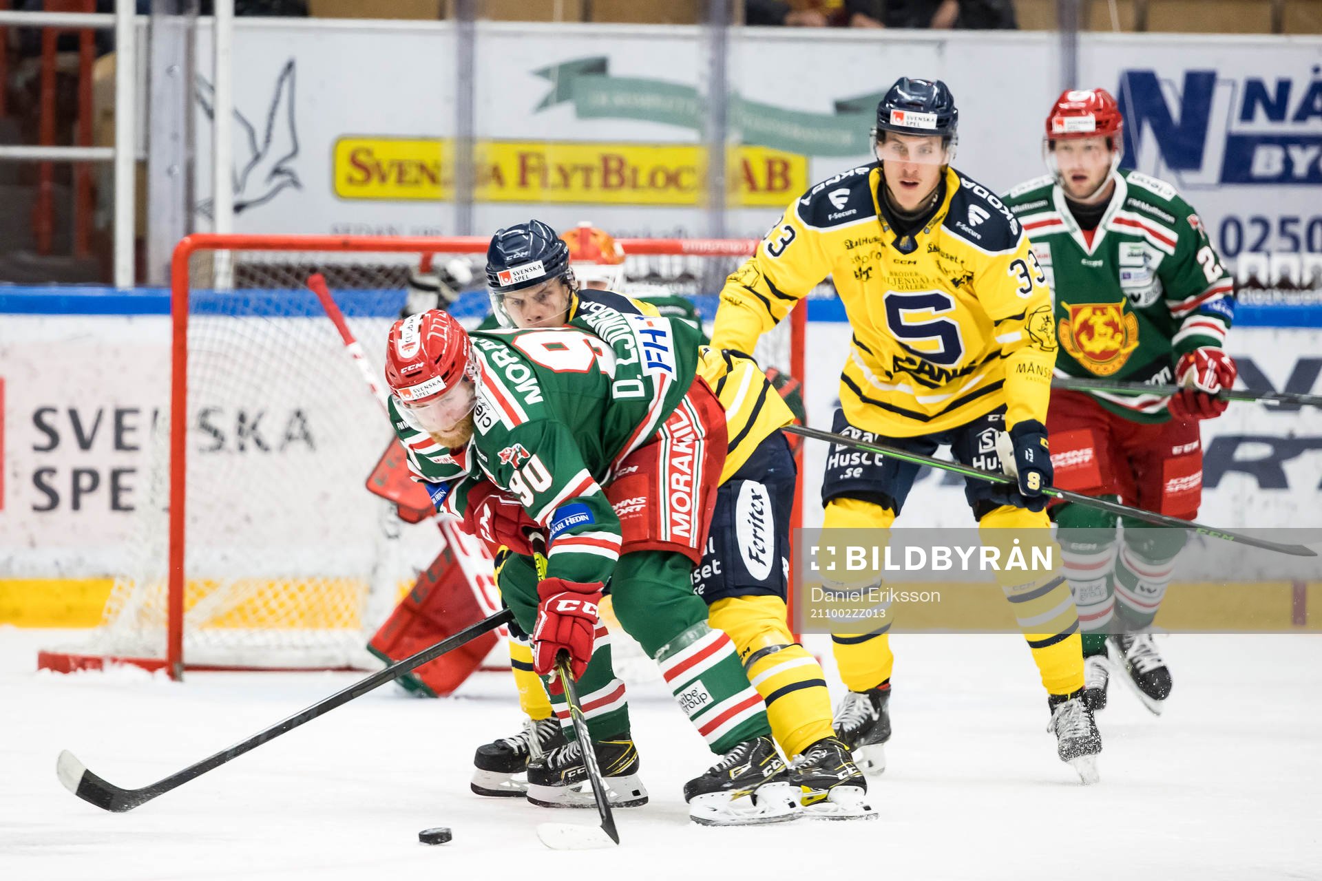 Moras Daniel Ljungren och Södertäljes Felix Olsson