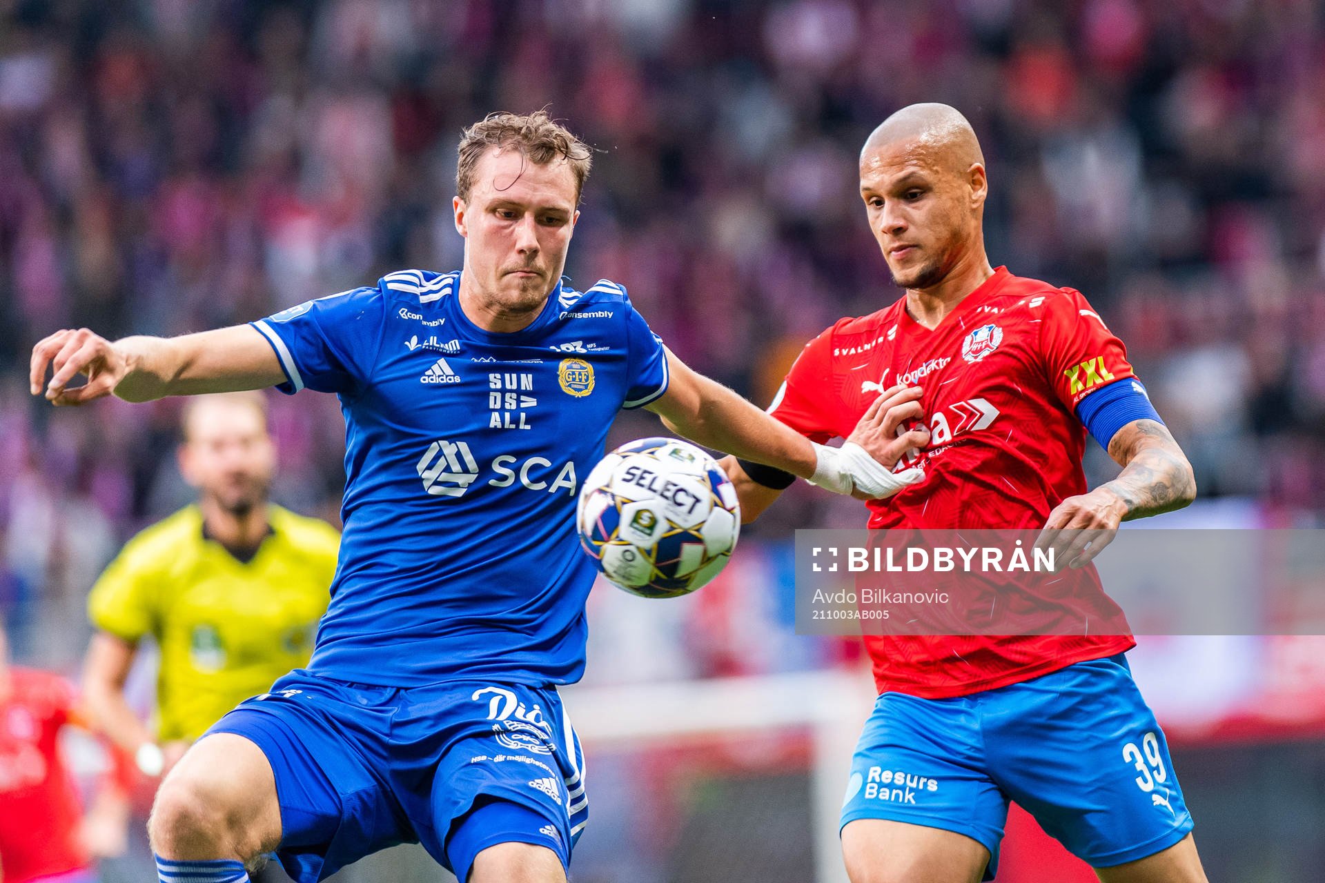 Sundsvalls Niklas Dalhström och Helsingborgs Anthony van