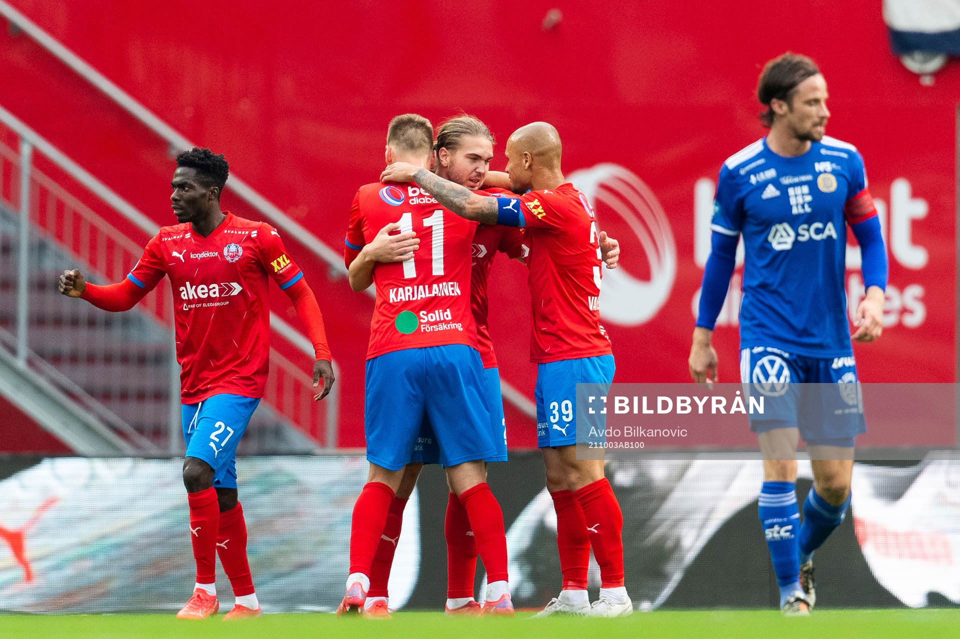 Helsingborgs Charlie Weberg jublar