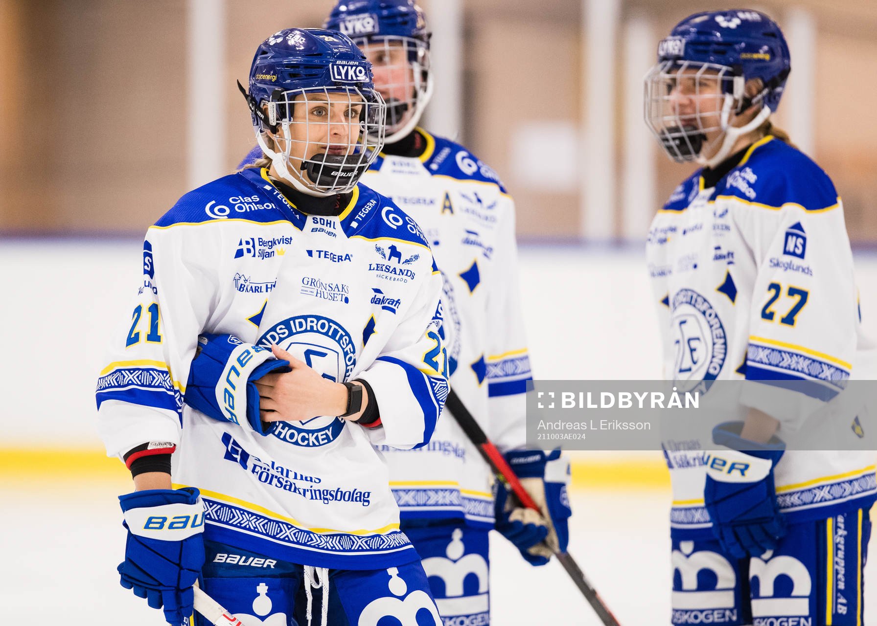 Leksands Tereza Vanisova och Gracen Hirschey och Katerina
