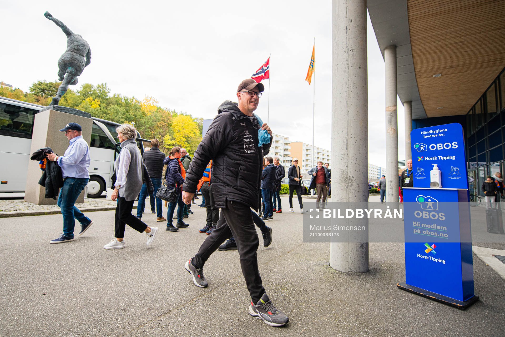 Kjetil Rekdal, head coach of HamKam, arrives