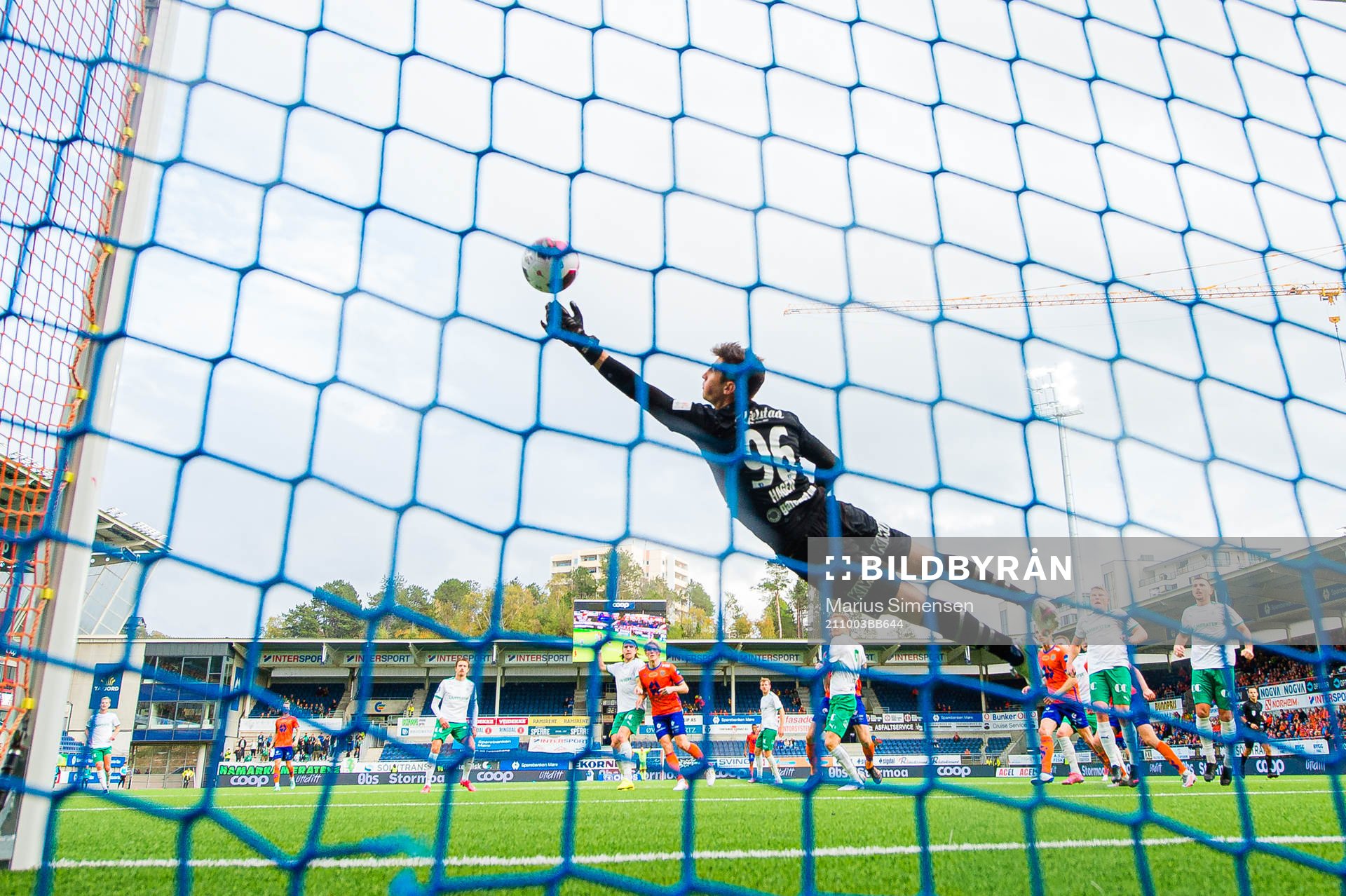 Erlend Segberg of Aalesund scores the 1-0 goal