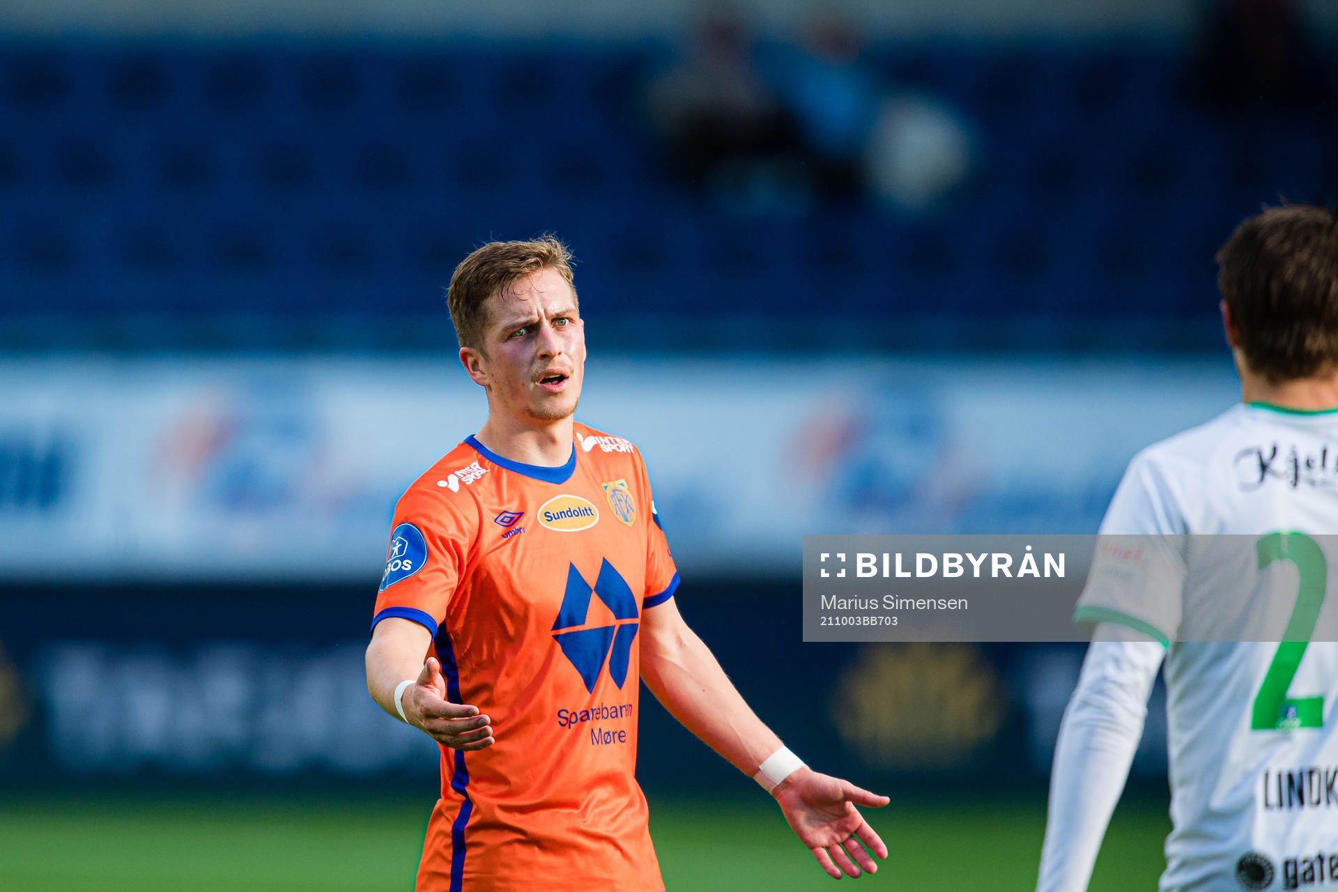 Simen Bolkan Nordli of Aalesund reacts