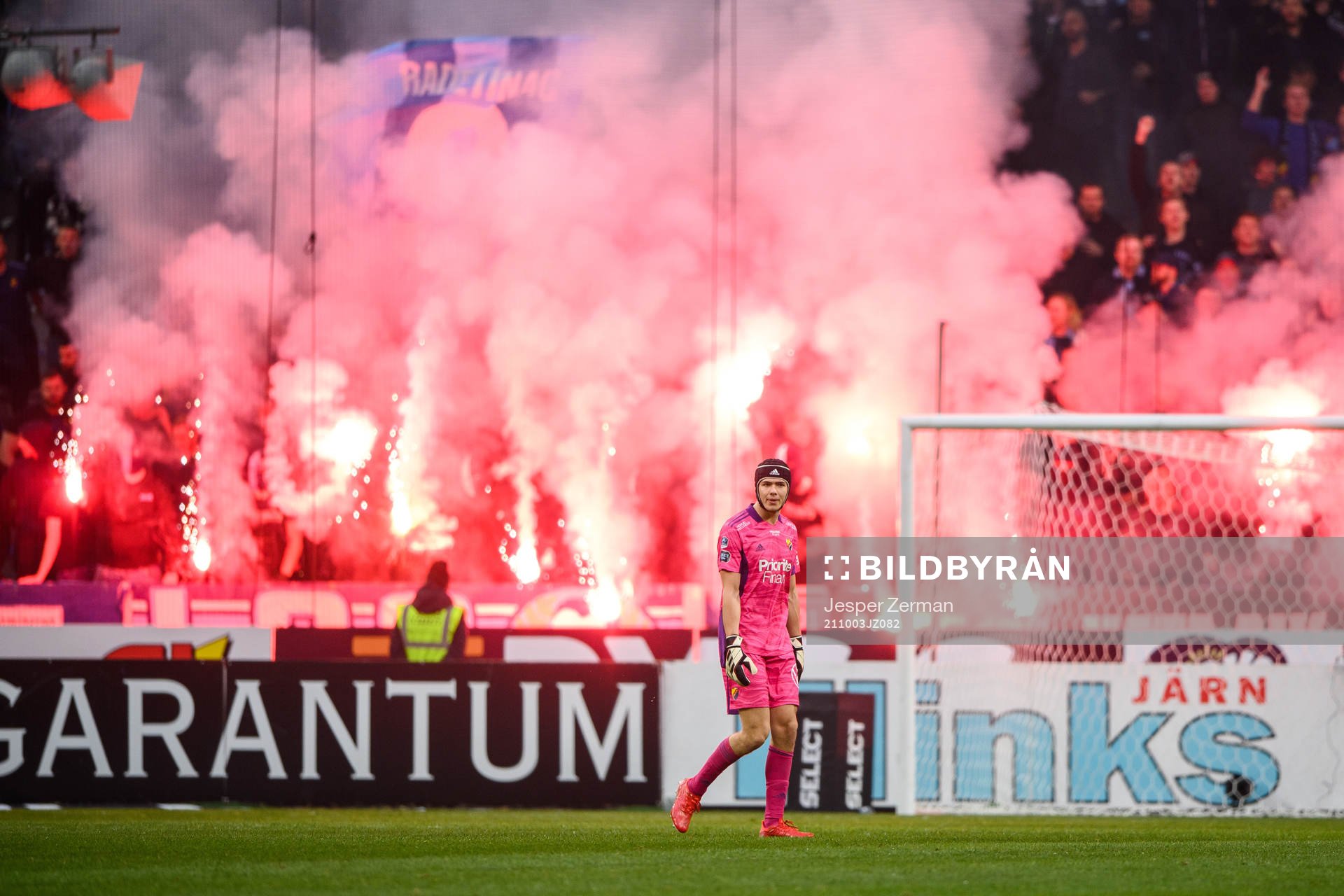 Djurgårdens målvakt Jacob Widell Zetterström