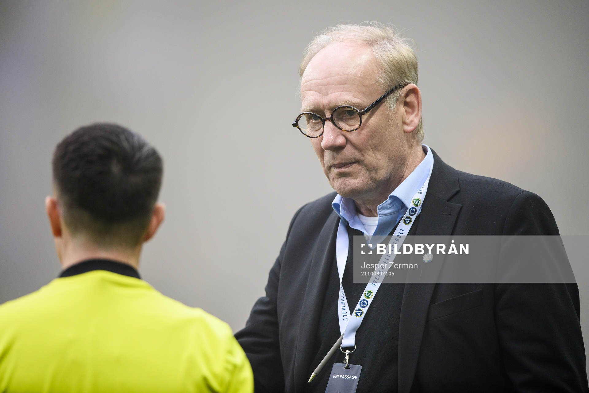 Matchdelegat Per Kjellin inför fotbollsmatchen i Allsvenskan mellan AIK och Djurgården den 3 oktober 2021 i Stockholm. 
