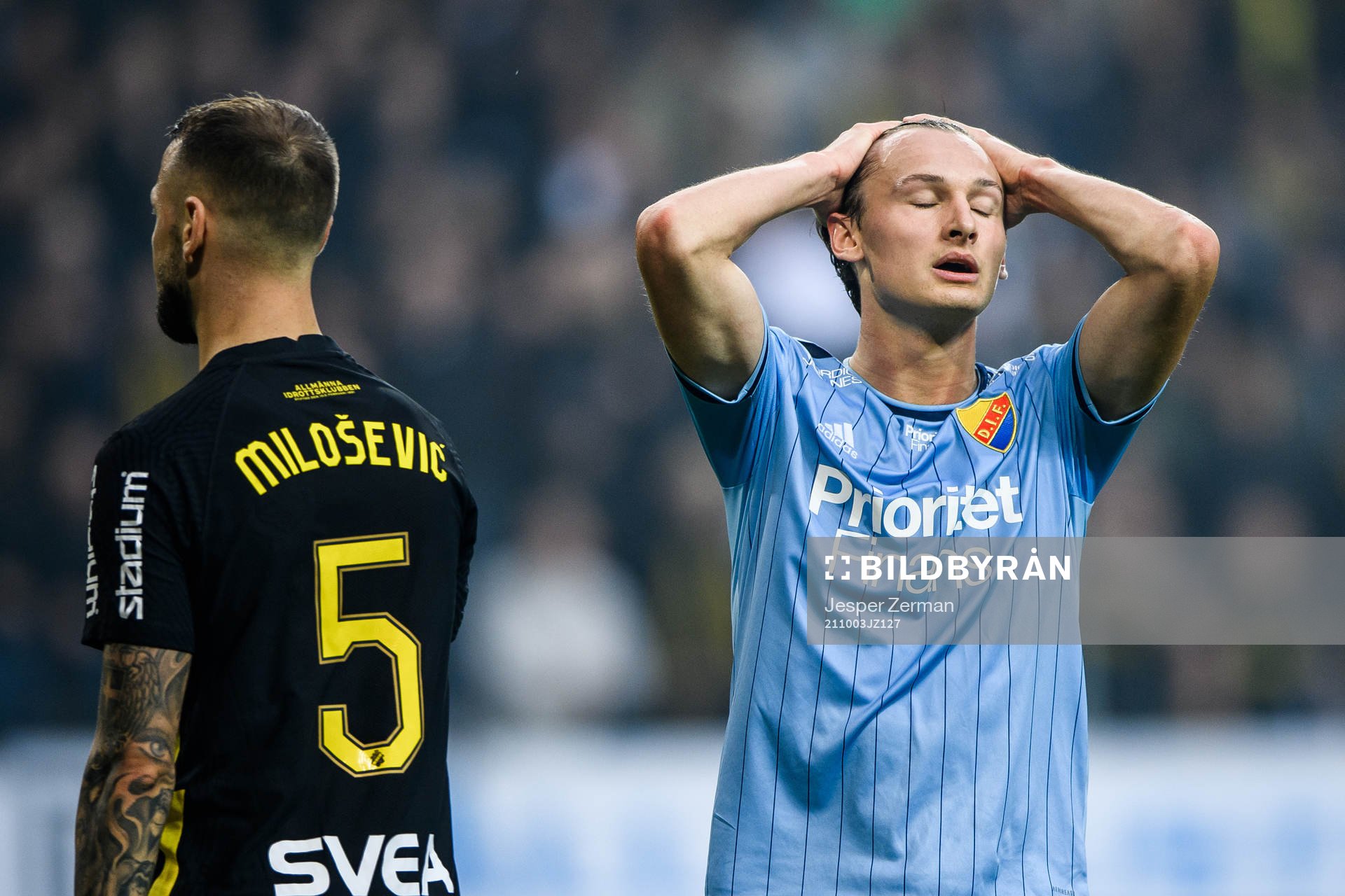Djurgårdens Hjalmar Ekdal deppar