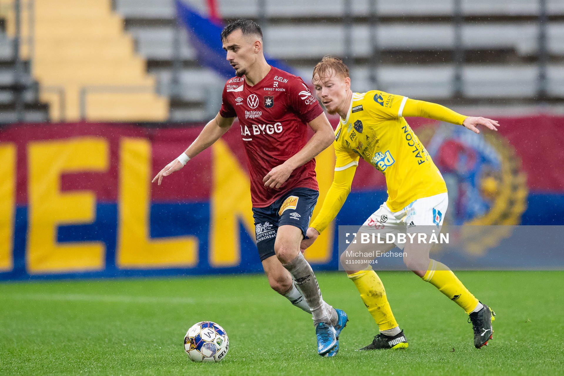 Örgrytes Ajdin Zeljkovic och Falkenbergs Linus Borgström