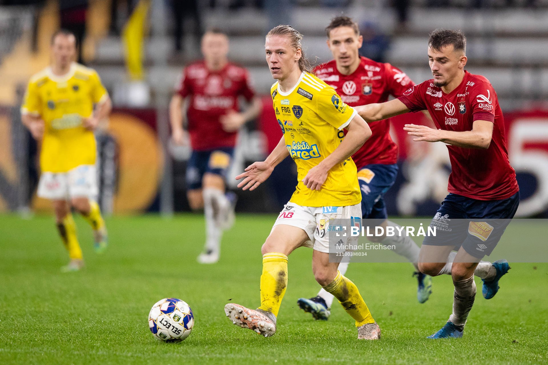 Falkenbergs Linus Borgström och Örgrytes Ajdin Zeljkovic