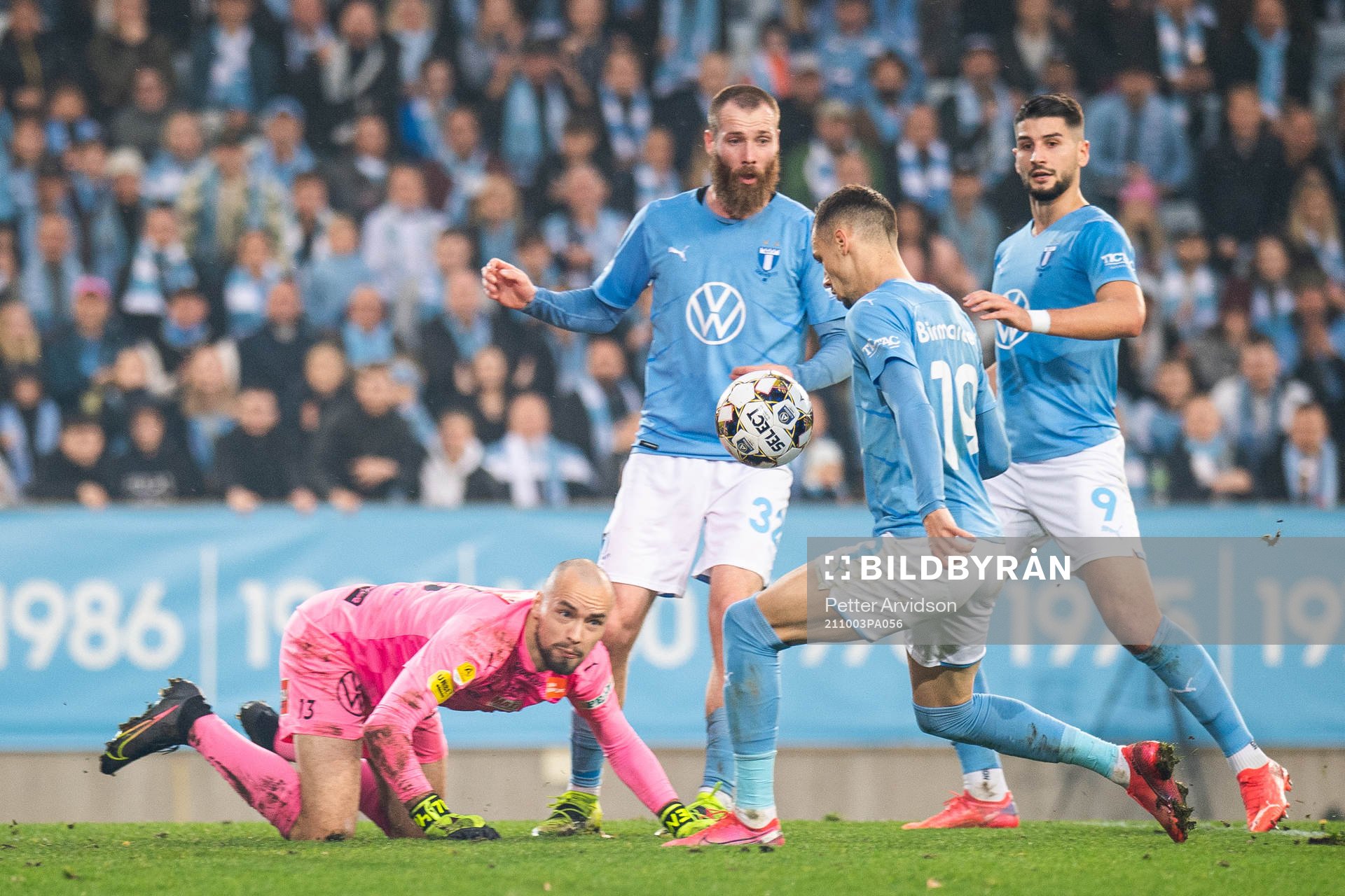 Malmö FFs Veljko Birmancevic, Antonio Colak och Jo Inge
