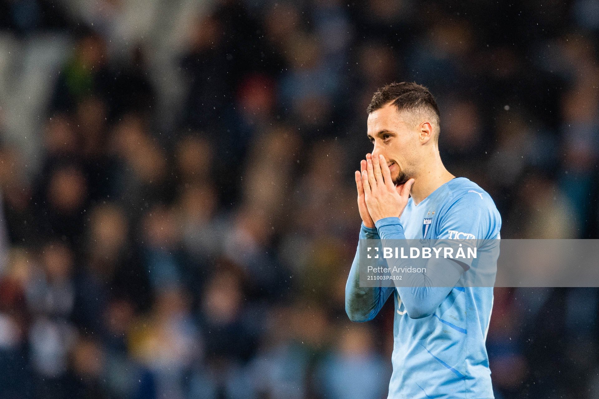 Malmö FFs Veljko Birmancevic deppar