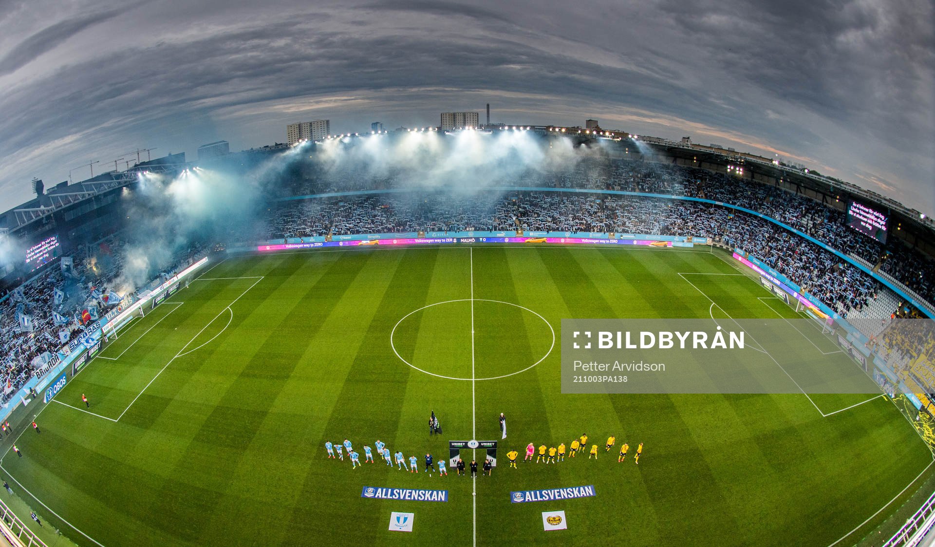 Line-up på Eleda Stadion